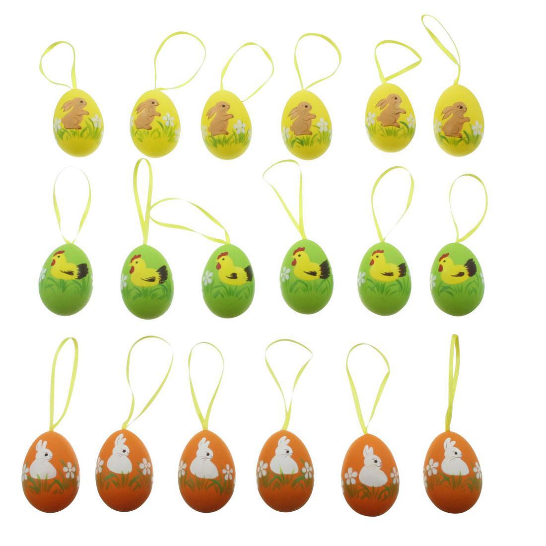 Изображение товара Набор декоративных предметов Frank Яйца - пасхальные мотивы 07203, 18 шт