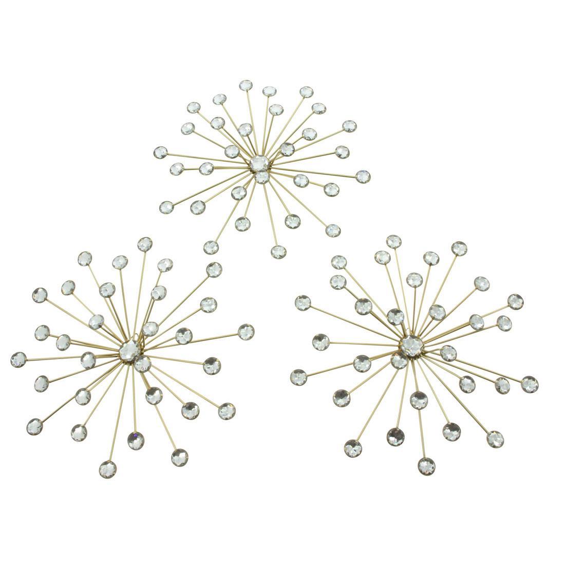 Изображение товара Набор декоративных предметов Frank Цветы-кристаллы 07172, 3 шт