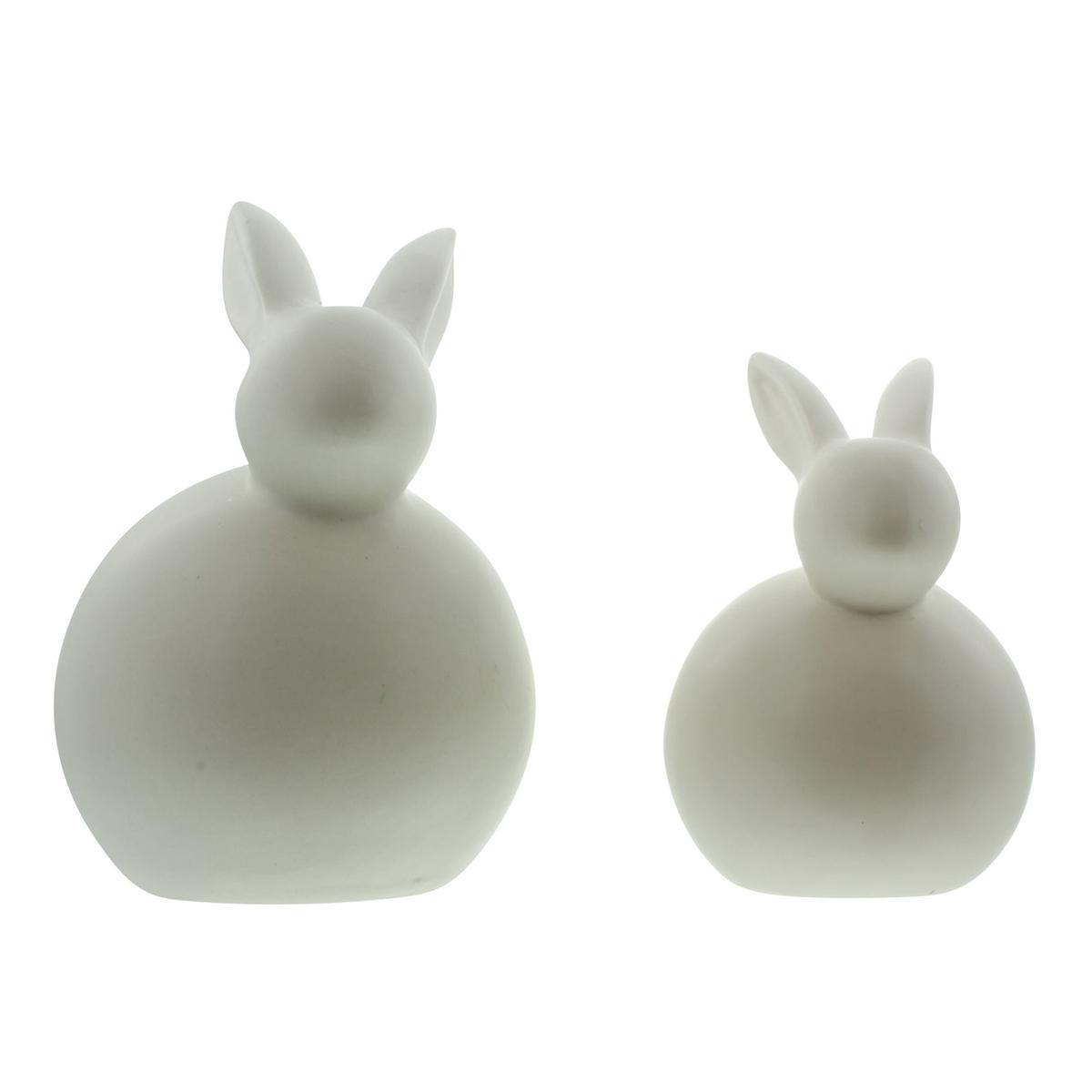 Изображение товара Декоративные фигуры Зайчики белые 08029, 2 шт