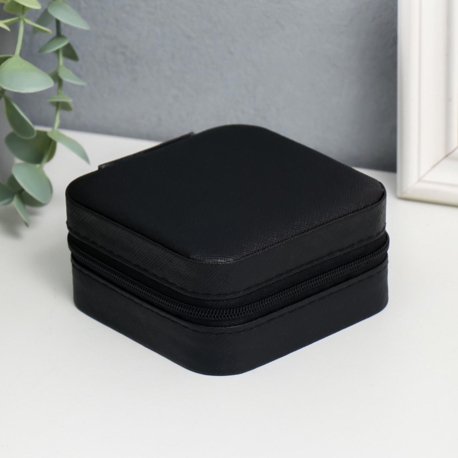 Изображение товара Simaland Штрихи Черная матовая шкатулка 5x10x10 см