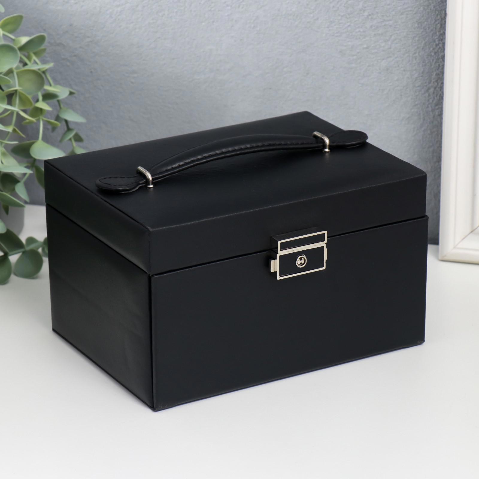 Изображение товара Шкатулка для украшений Simaland Гладкость. Матовый чёрный