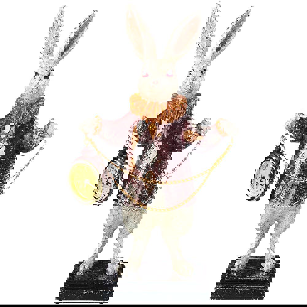 Изображение товара Фигурка Lefard 774-127 с часами Английская коллекция кролик 18*8.5*30 см