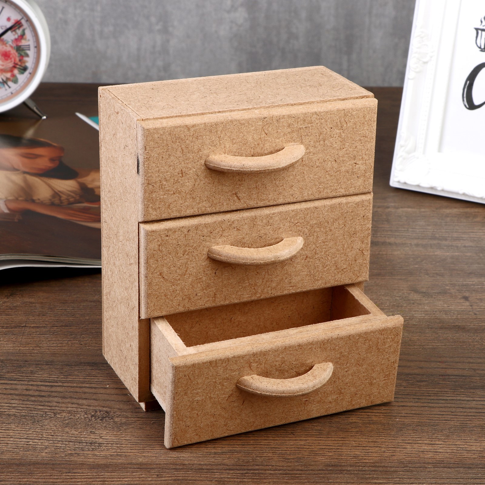 Изображение товара Шкатулка Комод 15x12x6 см из МДФ — декоративная и практичная