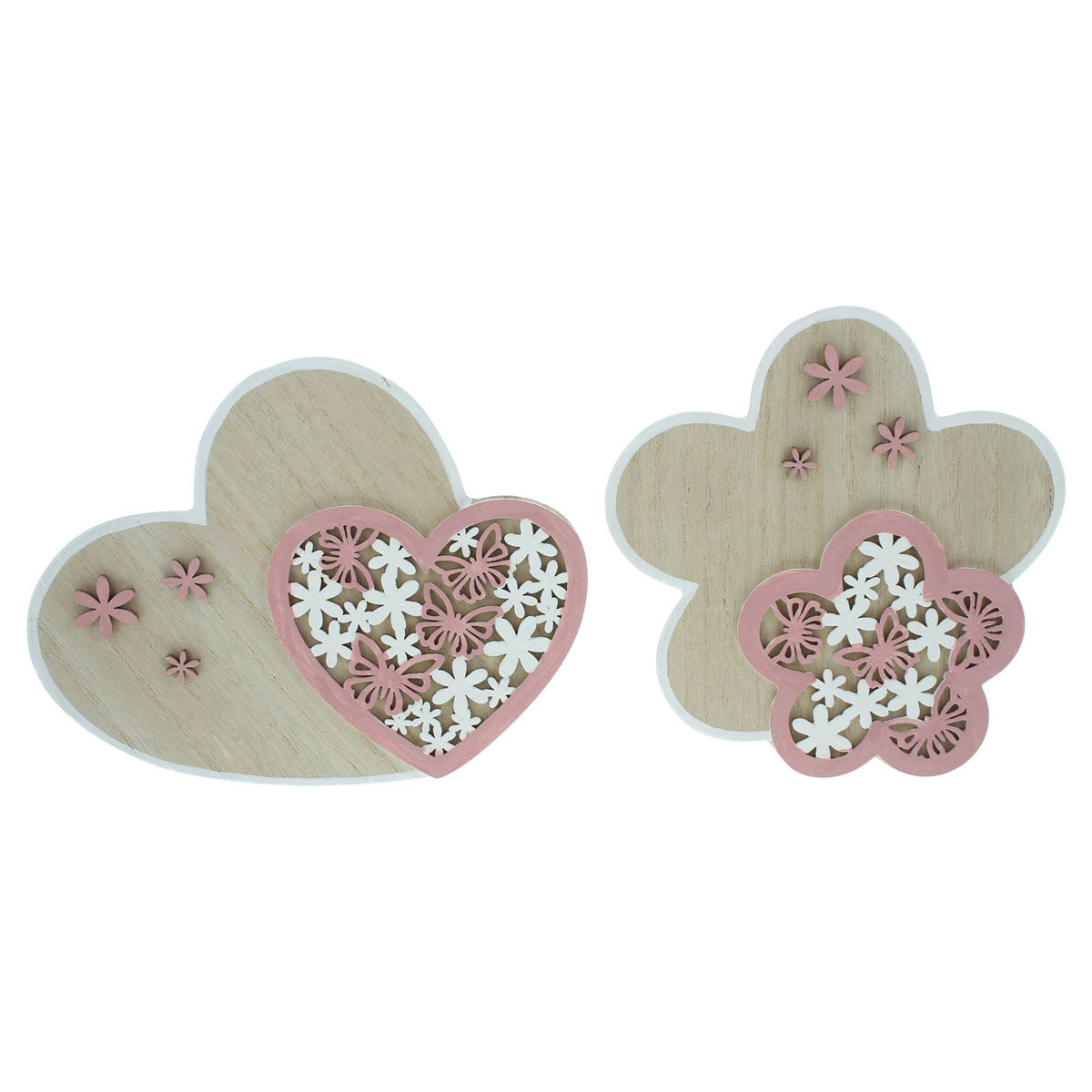 Изображение товара Декоративные фигуры FRANK "Цветы и сердечки", 2 шт