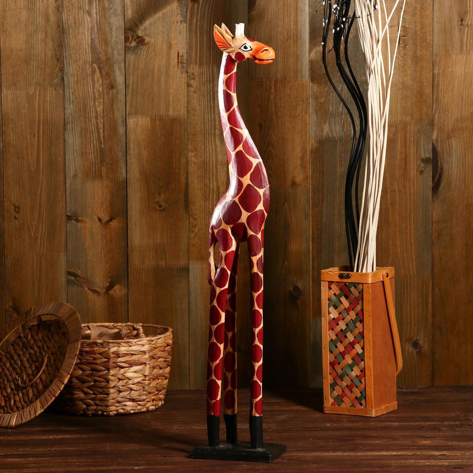 Изображение товара Жираф SIMALAND высота 80 см — декоративная фигура из дерева