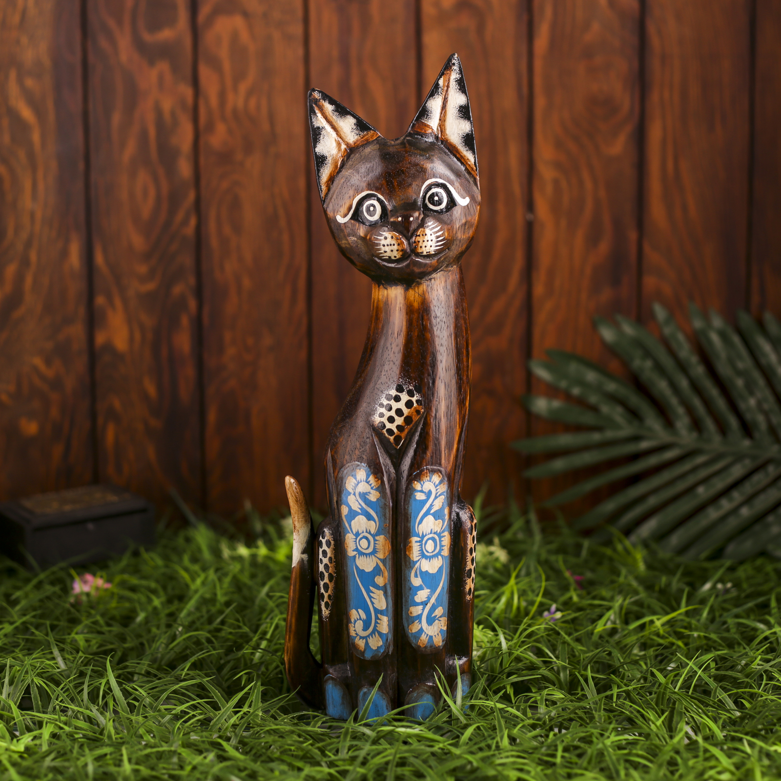 Изображение товара Фигурка сувенирная Simaland "Кошка расписная" высота 40 см