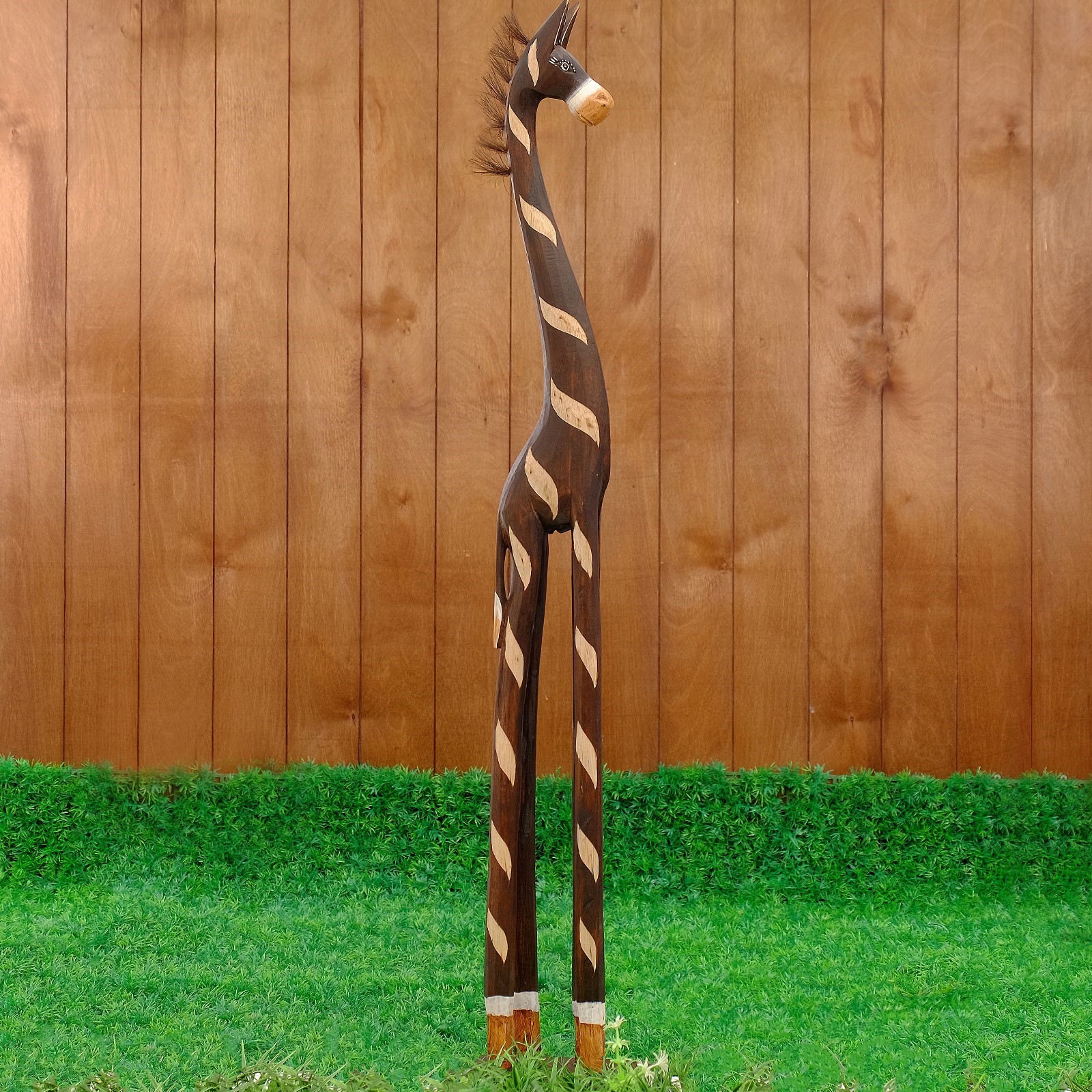 Изображение товара Зебра коричневая 100 см — декоративная фигура SIMALAND