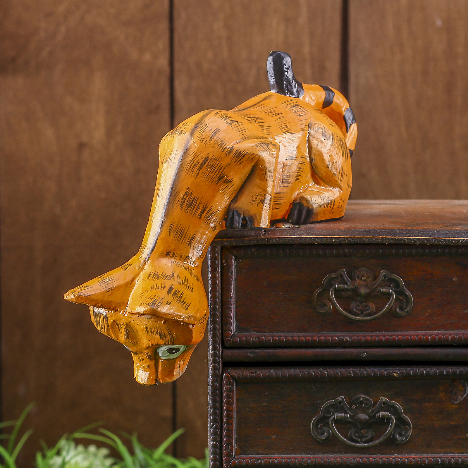 Изображение товара Фигурка сувенирная Simaland "Котёнок Рыжик подглядывает" 19x11x5 см