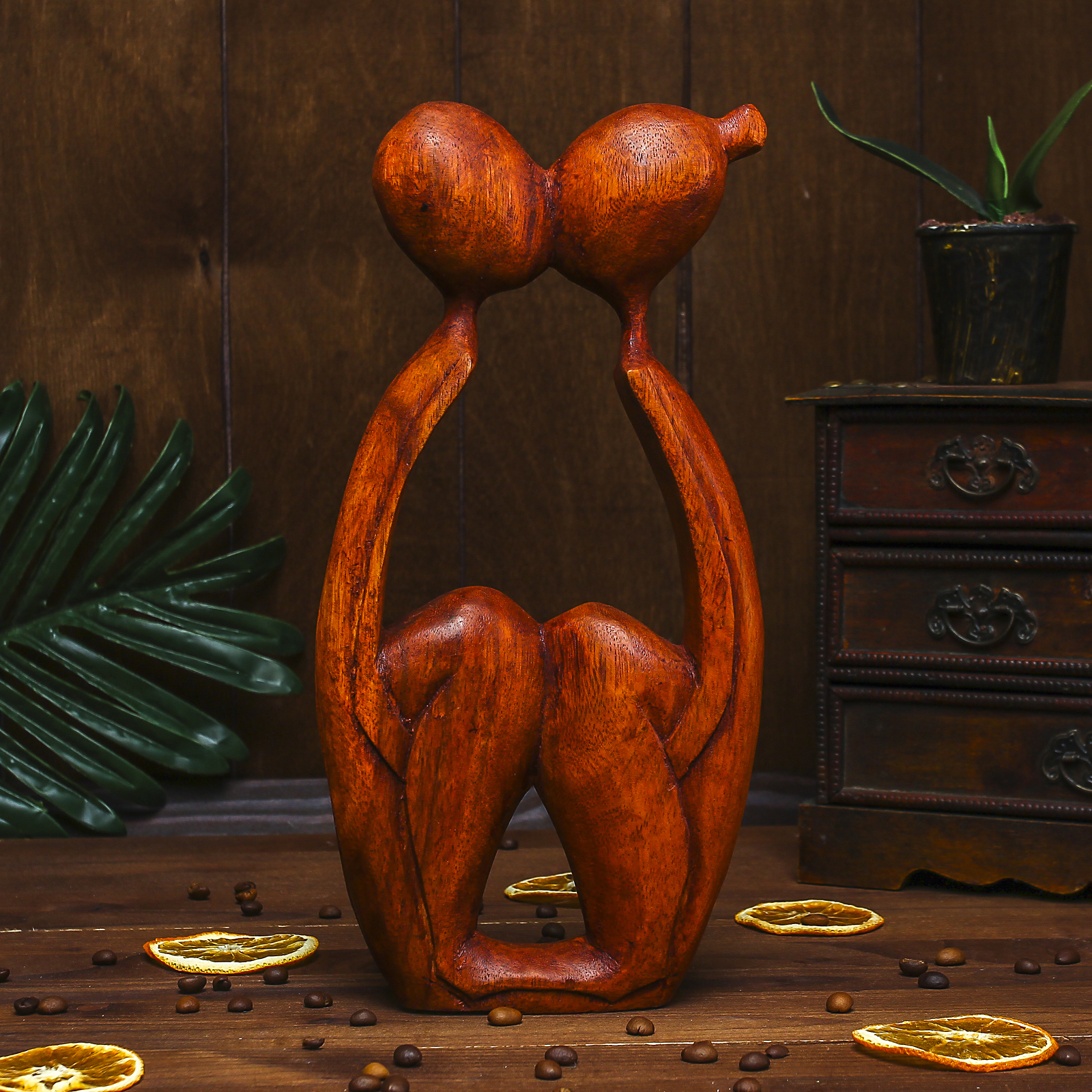 Изображение товара Декоративная фигура Мы вместе SIMALAND, дерево, 30×14×3,5 см