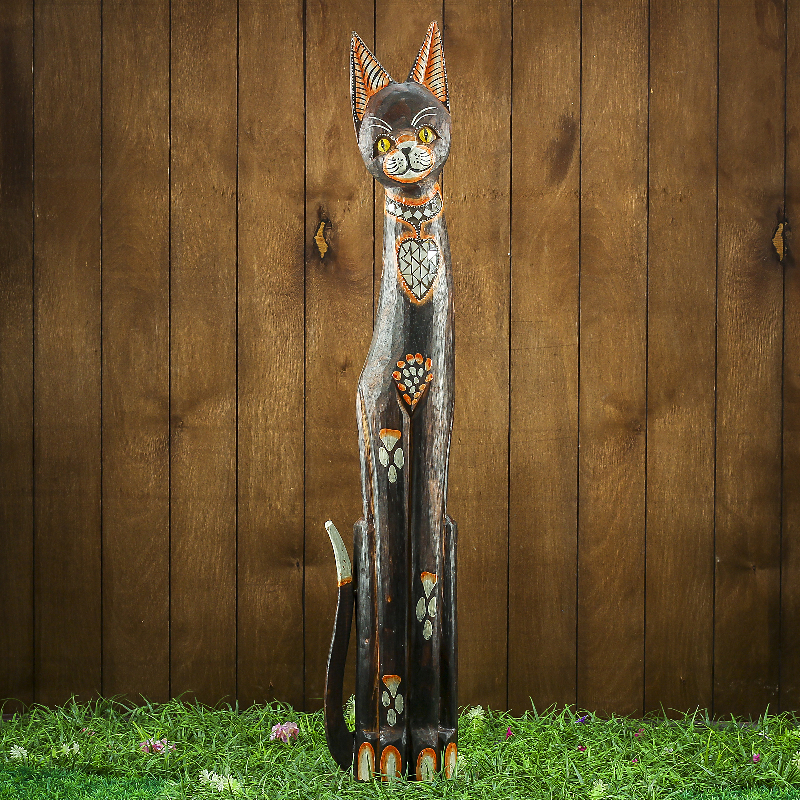 Изображение товара Фигурка сувенирная Simaland "Кошечка с сердечком" 16x7x100 см