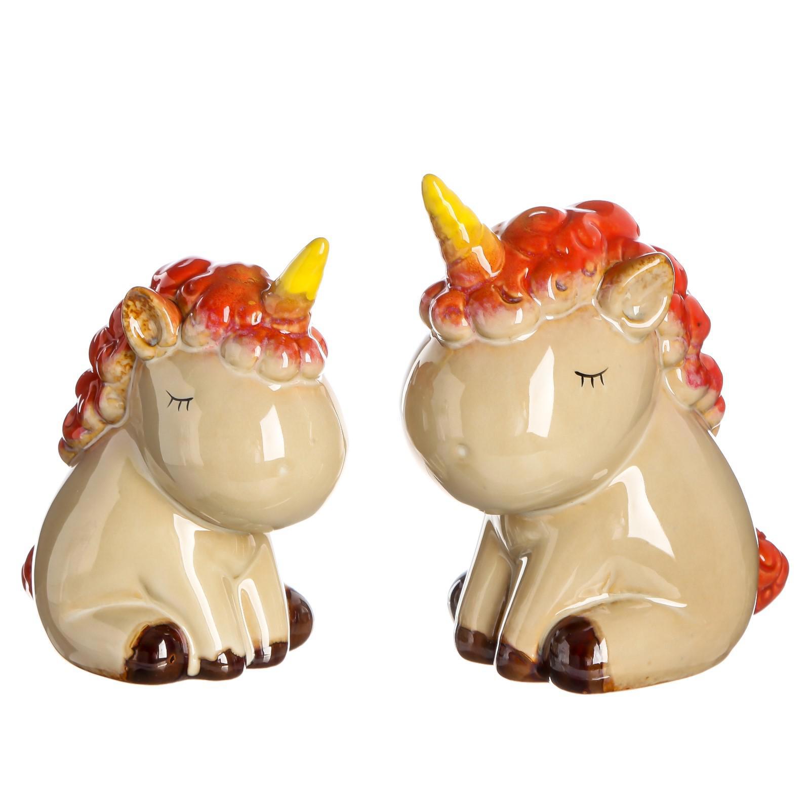 Изображение товара Декоративная керамическая фигура SIMALAND Спящие единороги 2 шт