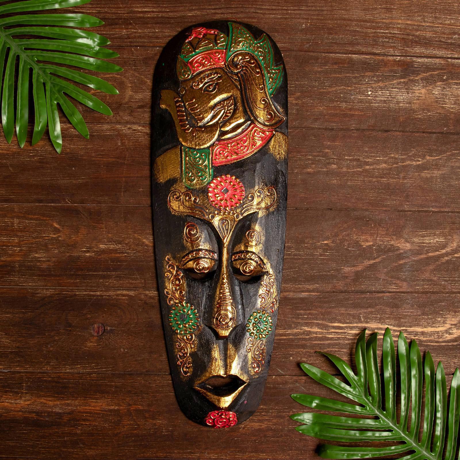 Изображение товара Панно-маска настенная Simaland "Абориген" батик, 3x12x50 см