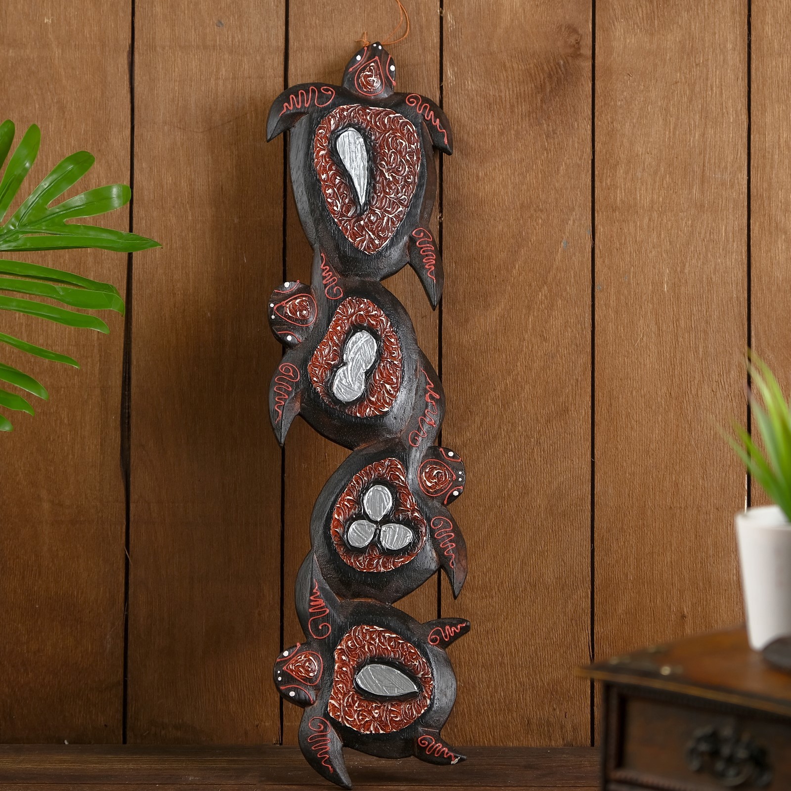 Изображение товара Панно настенное Simaland "Черепашки красный панцирь" 15x1.1x50 см