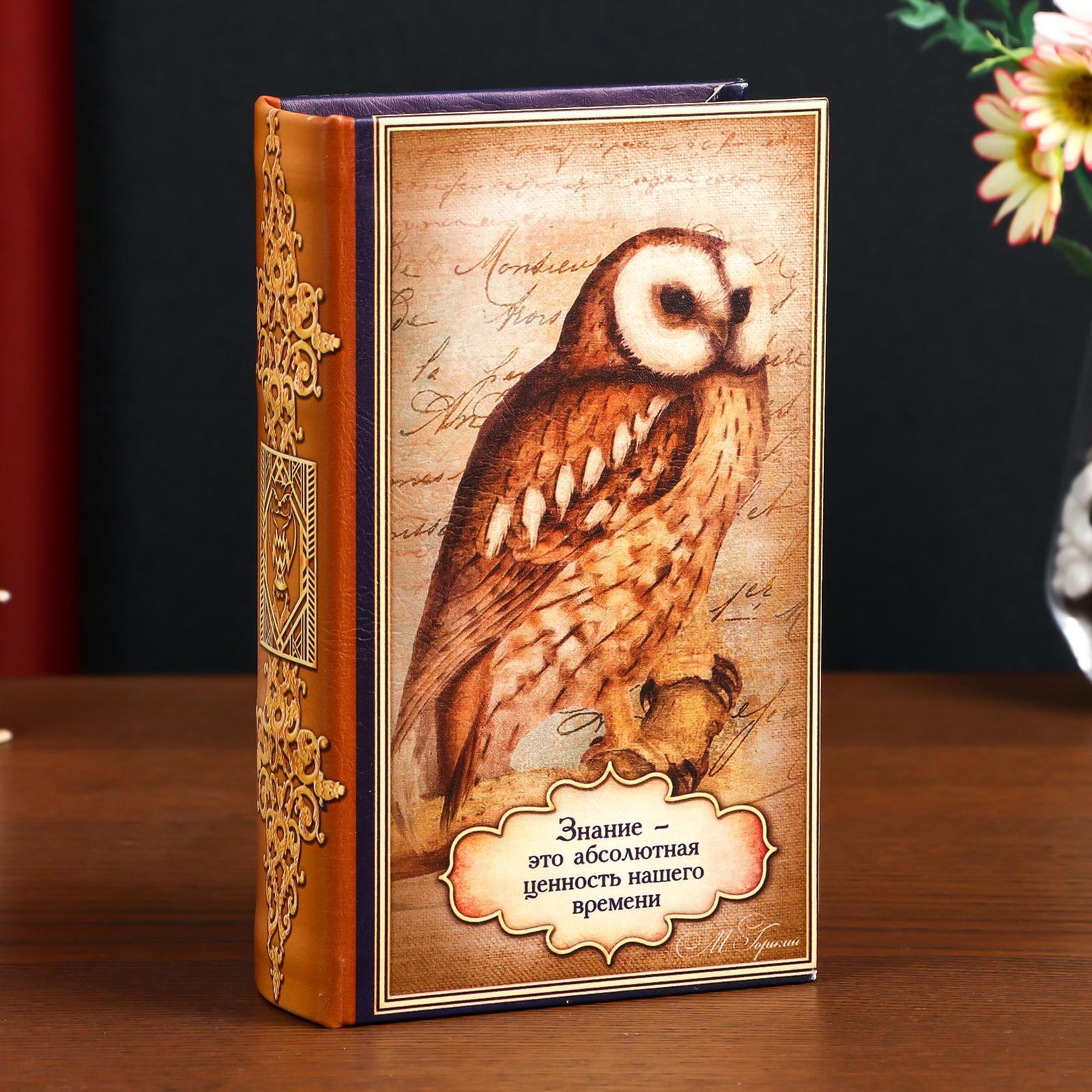 Изображение товара Шкатулка-книга сейф Simaland "Знание - это абсолютная ценность нашего времени" 21x13x5 см