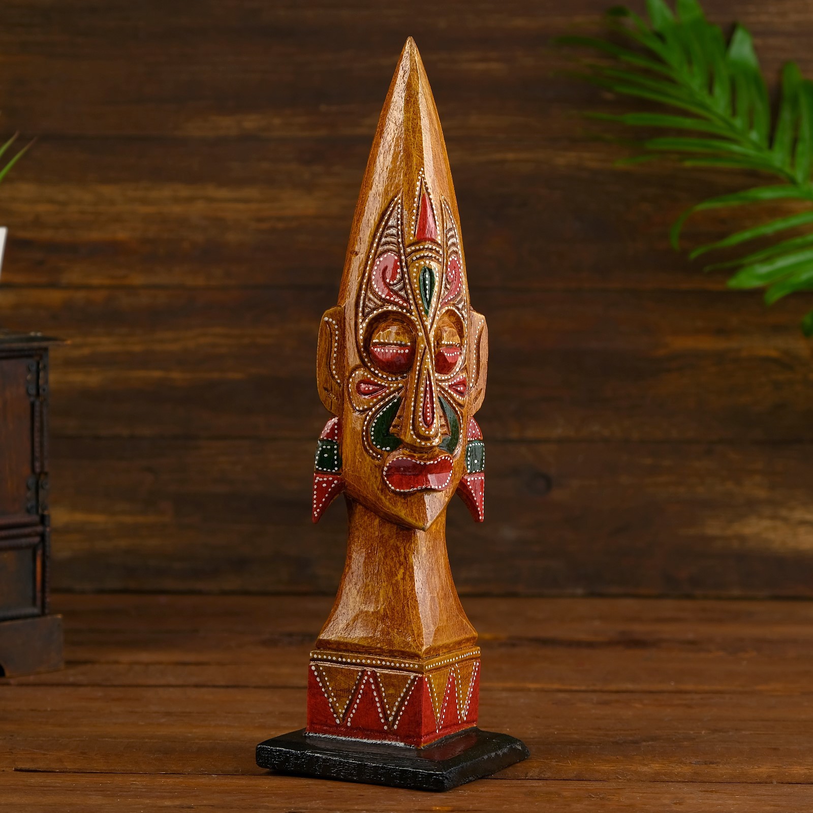 Изображение товара Фигурка сувенирная Simaland "Голова аборигена" 11x11x35 см