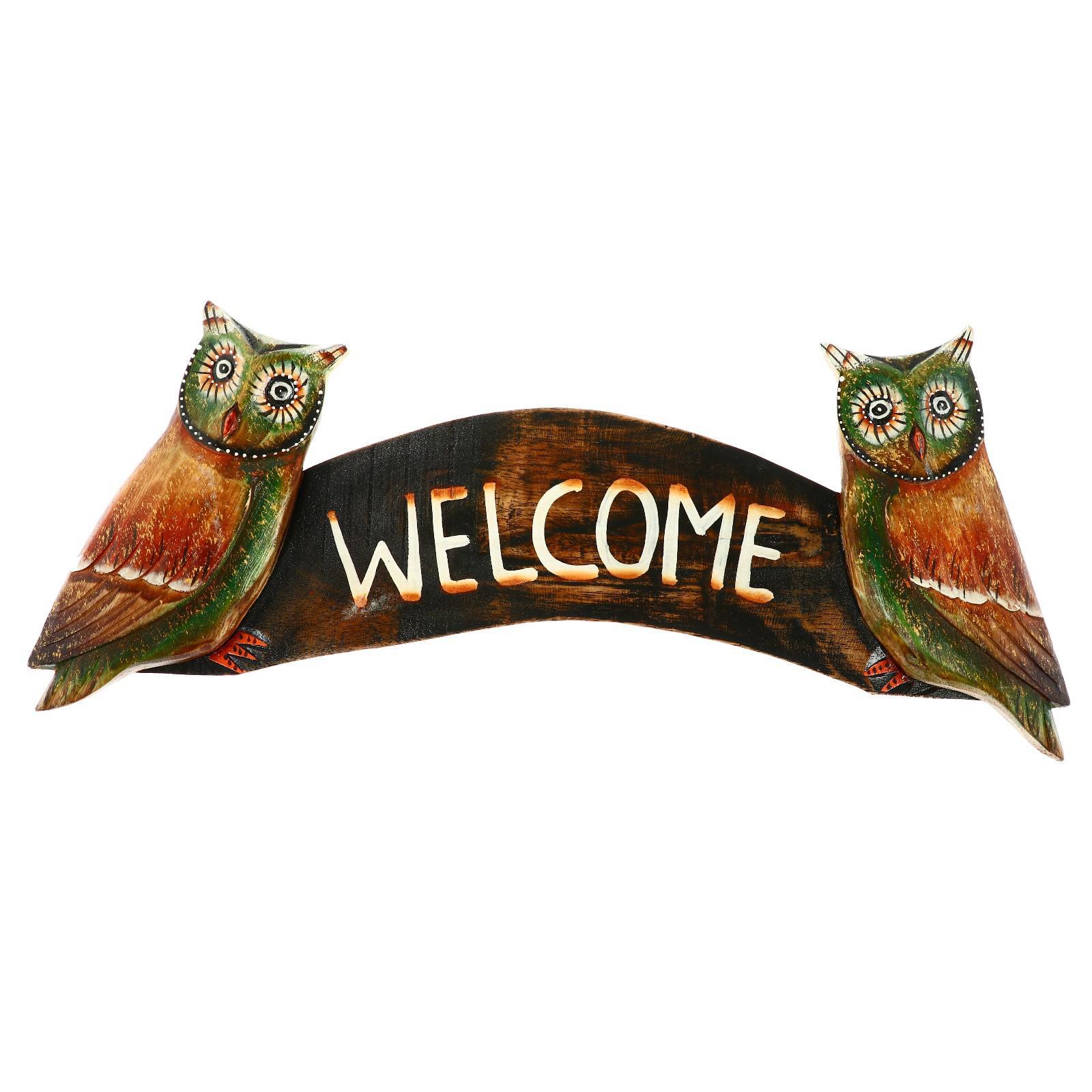 Изображение товара Панно настенное Simaland "Совушки welcome" 50x4x20 см