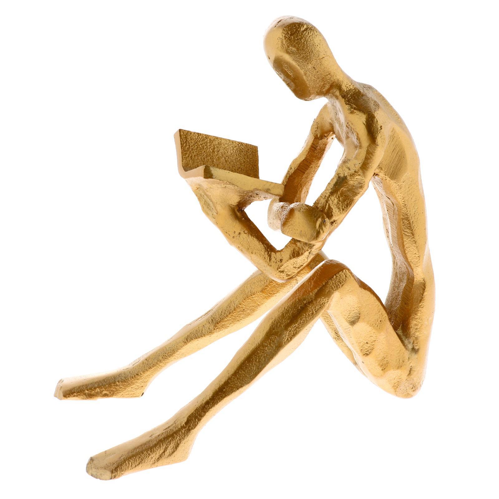 Изображение товара Декоративная фигура SIMALAND Чтец Золотое покрытие