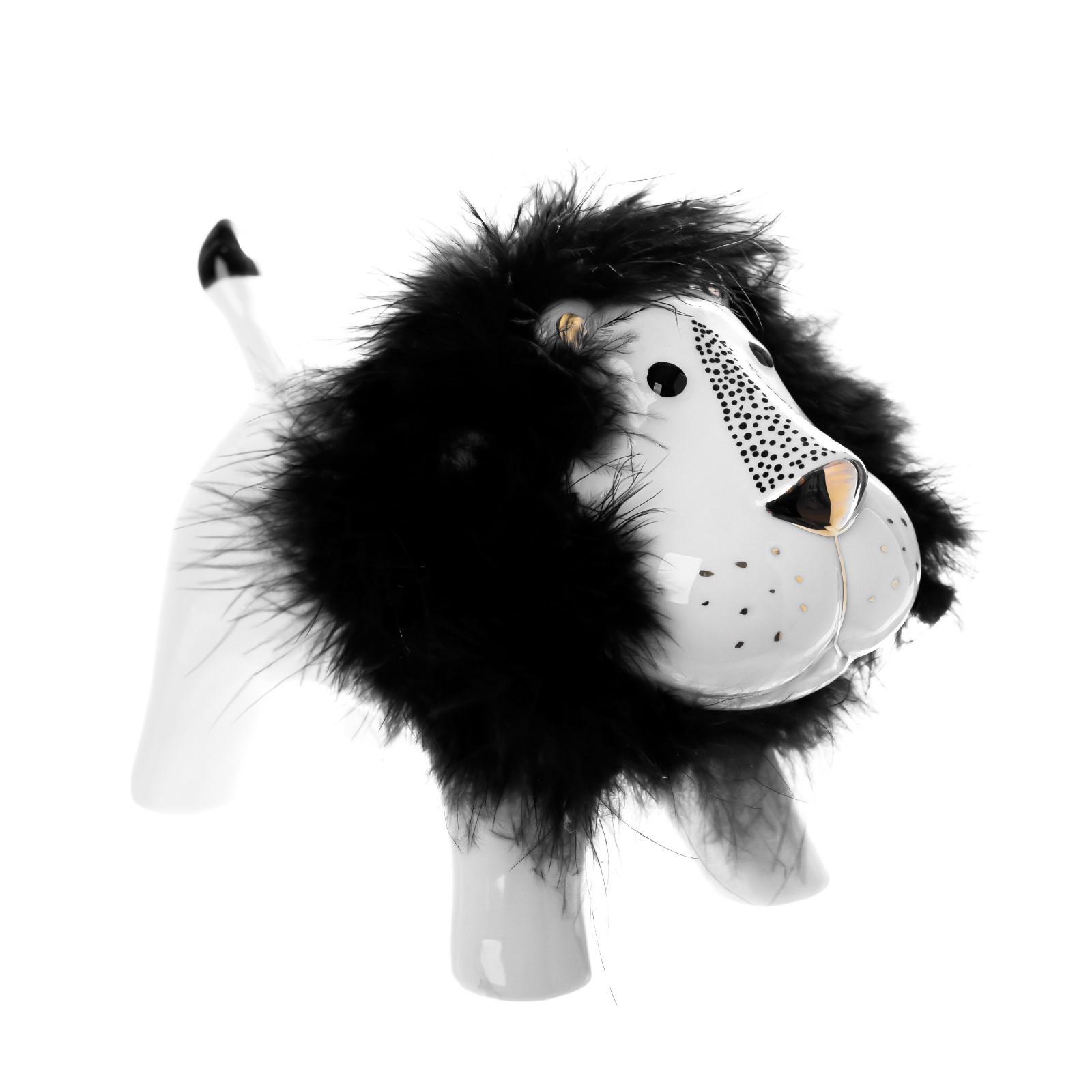 Изображение товара Лев с пуховой гривой — декоративная фигура SIMALAND