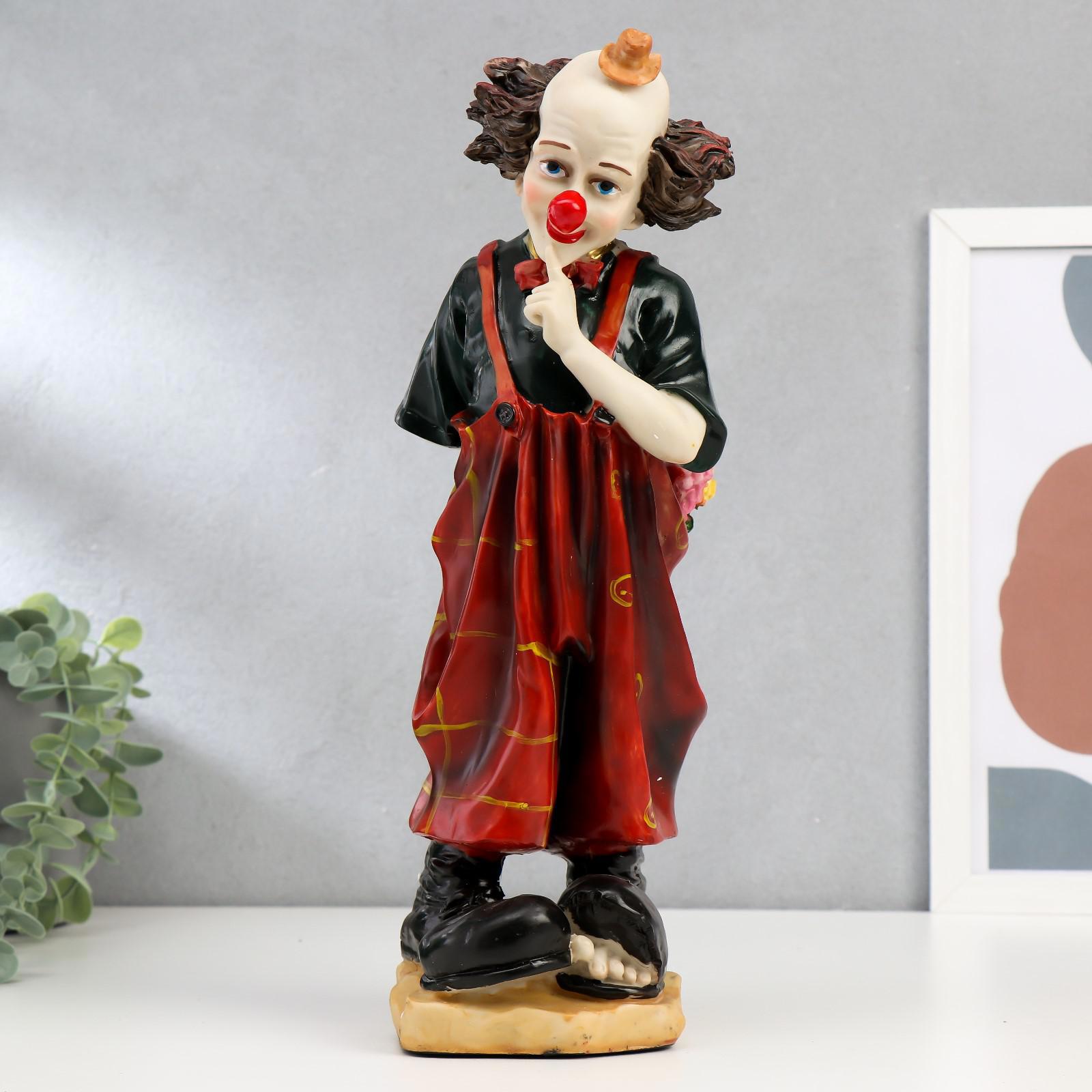 Изображение товара Клоун с букетом цветов — декоративная фигура SIMALAND