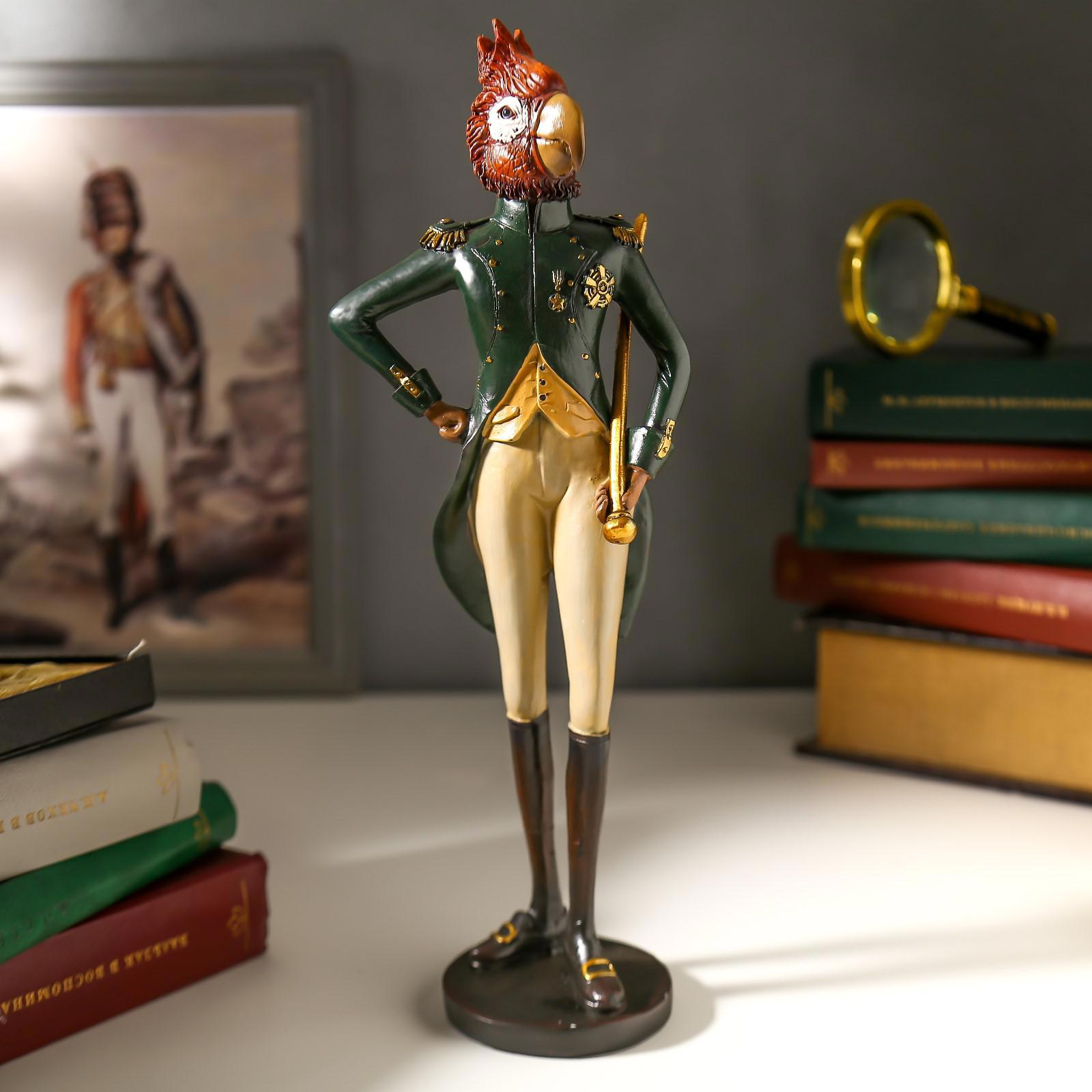 Изображение товара Красная попугайная фигура в камзоле SIMALAND