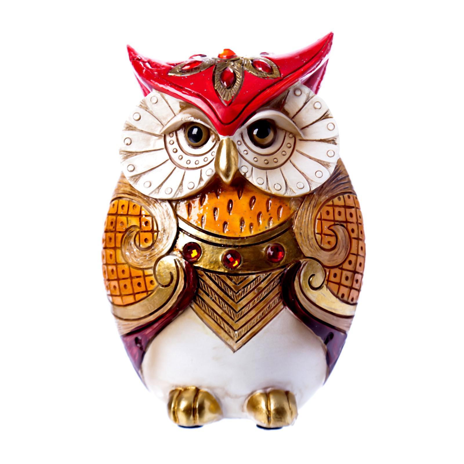 Изображение товара Фигурка сувенирная Simaland Маленький филин с рубинами 14.4x6.5x10 см