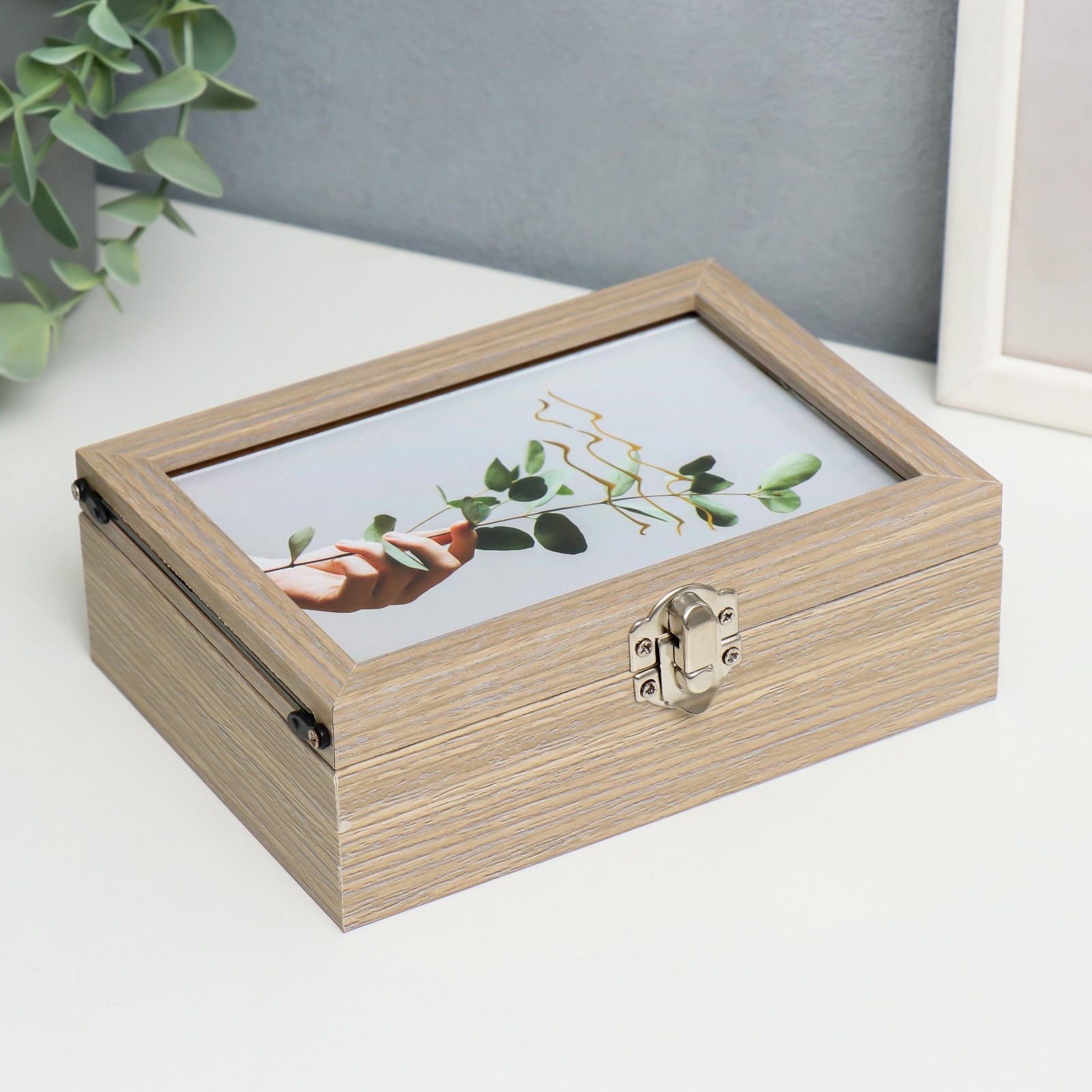 Изображение товара Шкатулка для украшений Simaland Веточка в руке