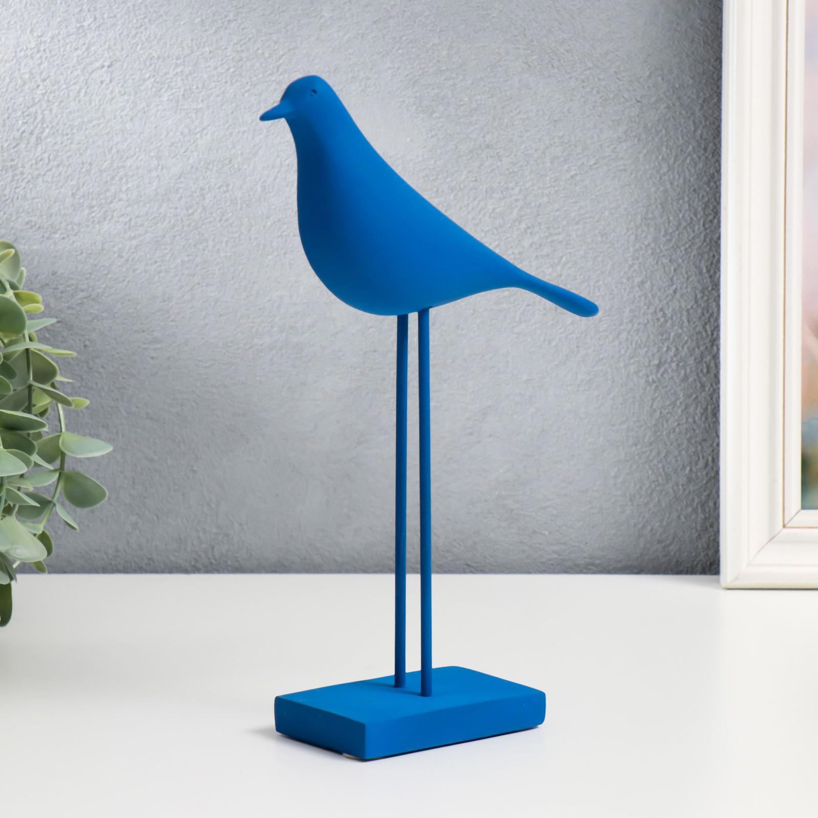 Изображение товара Simaland Птица - длинные лапки, ярко-синяя, 23x17 см