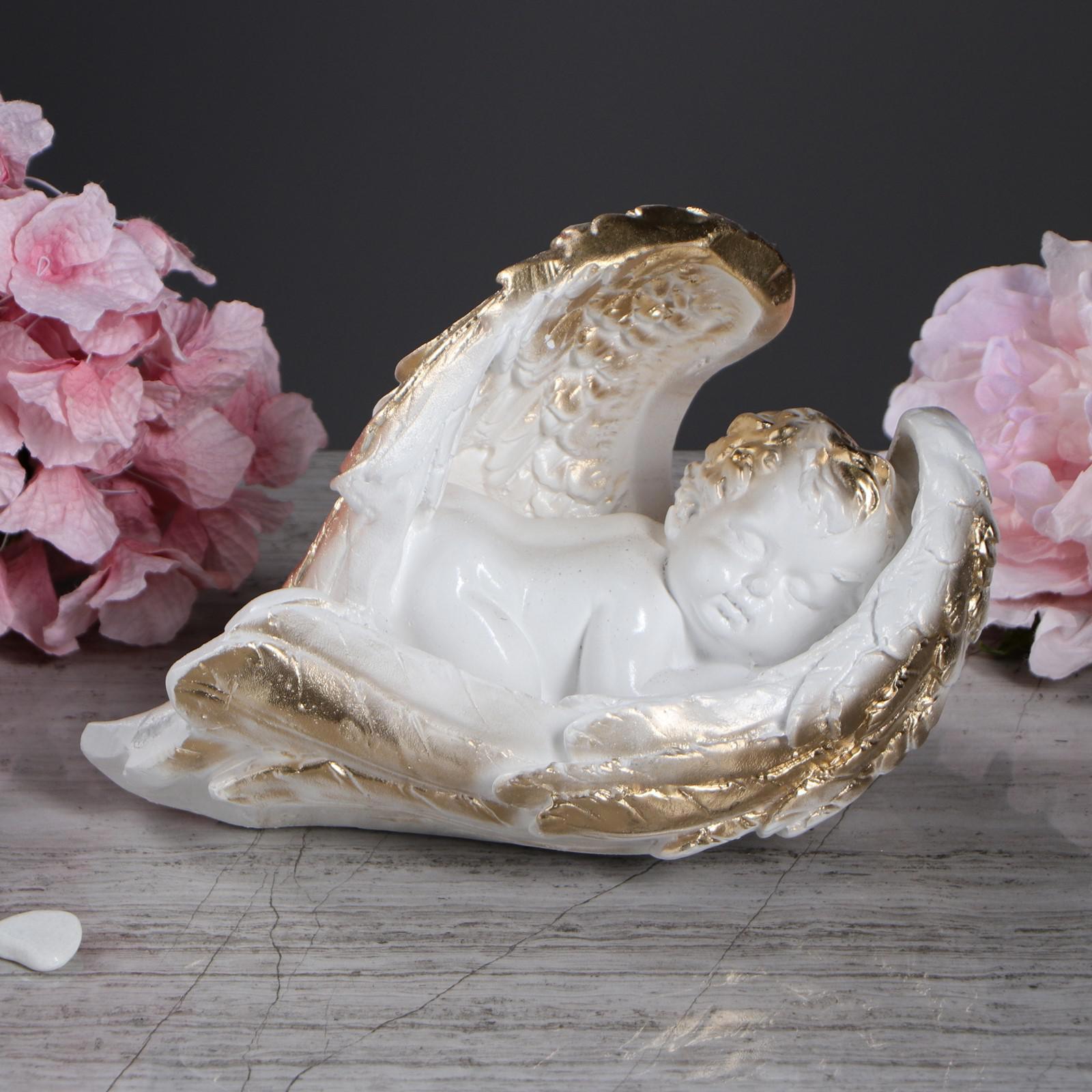 Изображение товара Декоративная фигура PREMIUM GIPS Ангел в крыльях 14 см