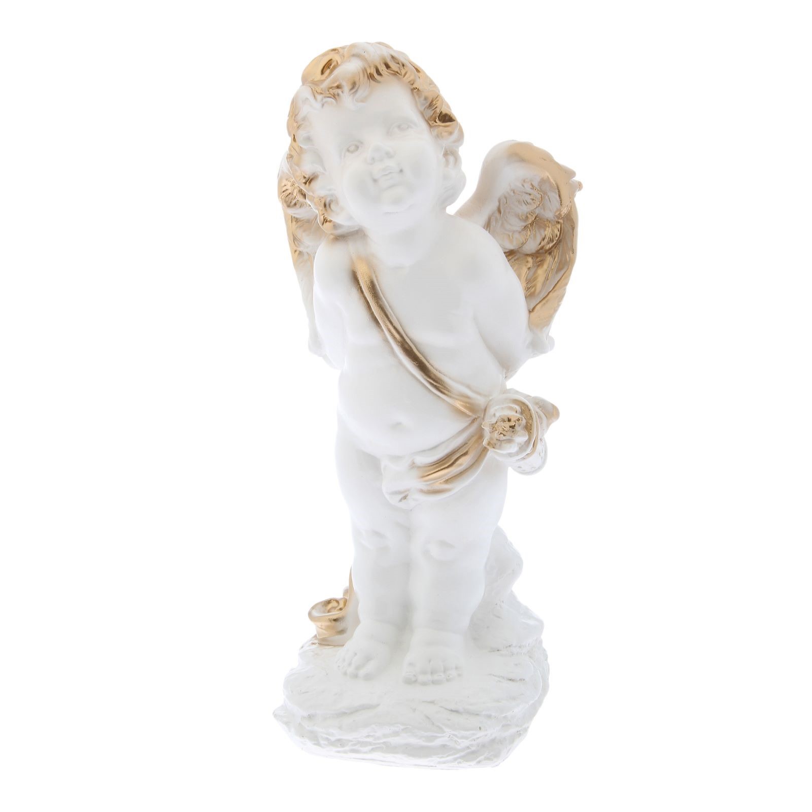 Изображение товара Статуэтка Амур 40 см бело-золотая PREMIUM GIPS