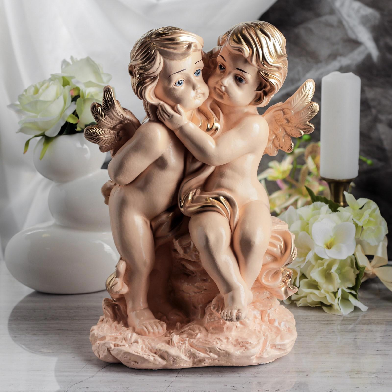 Изображение товара Пара ангелов — декоративная фигура из гипса, 36 см