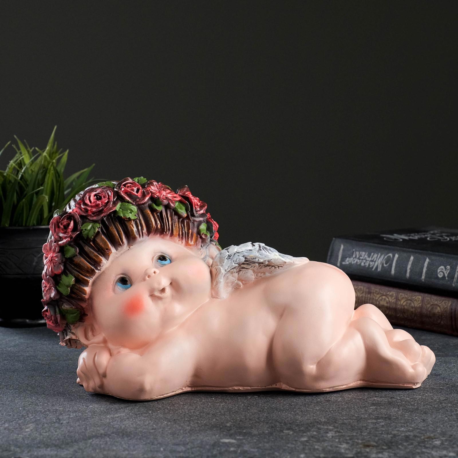 Изображение товара Фигура "Ангел Прелесть №7" лежащий на животе, 15x28x17см