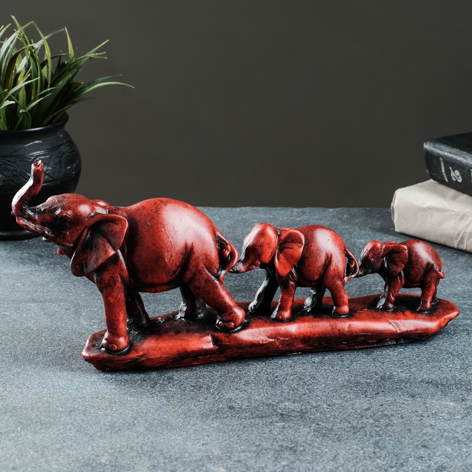 Изображение товара Фигура Хорошие Сувениры Слоники 7426250 30x14x6см