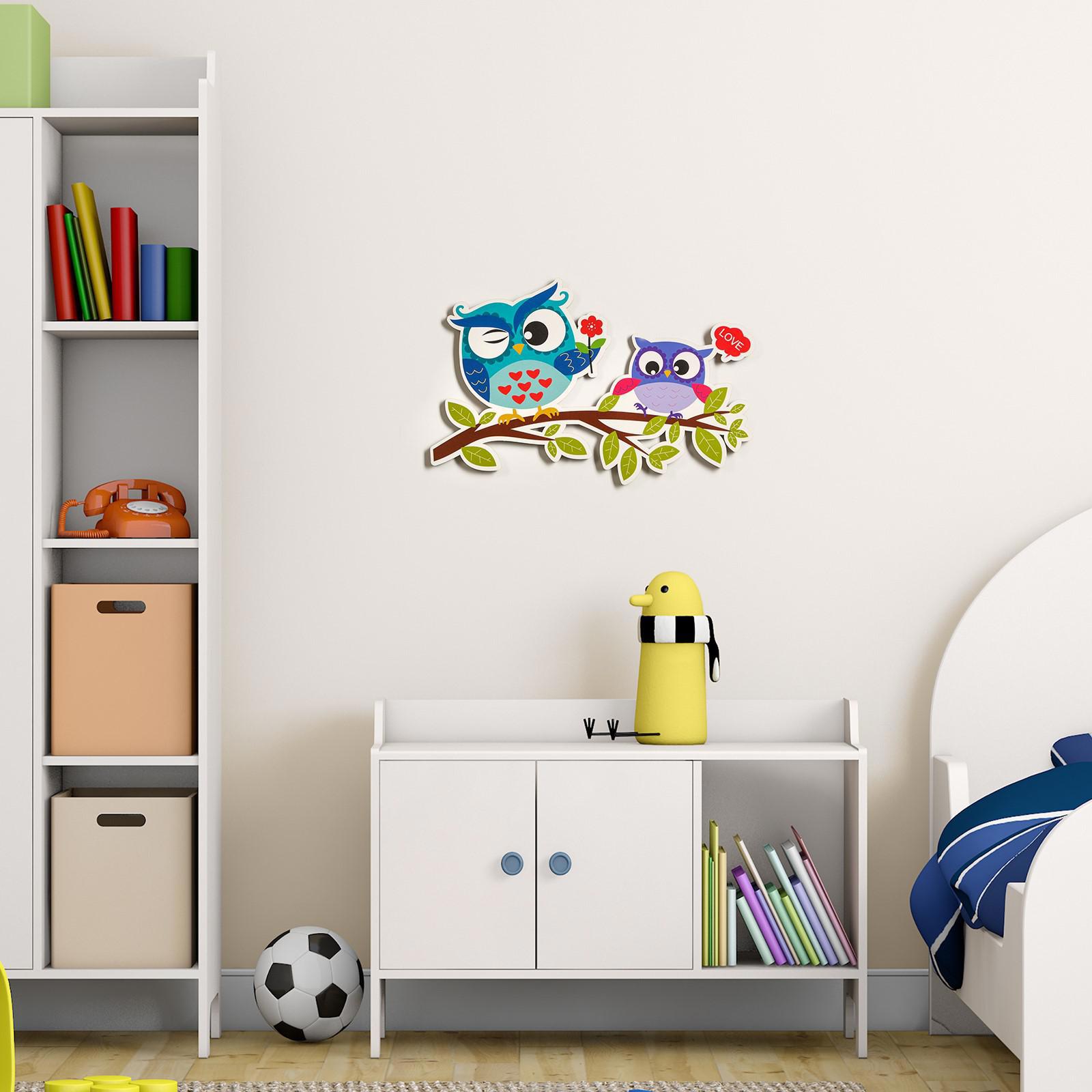 Изображение товара Декор настенный "Совушки" 21x33.5 см