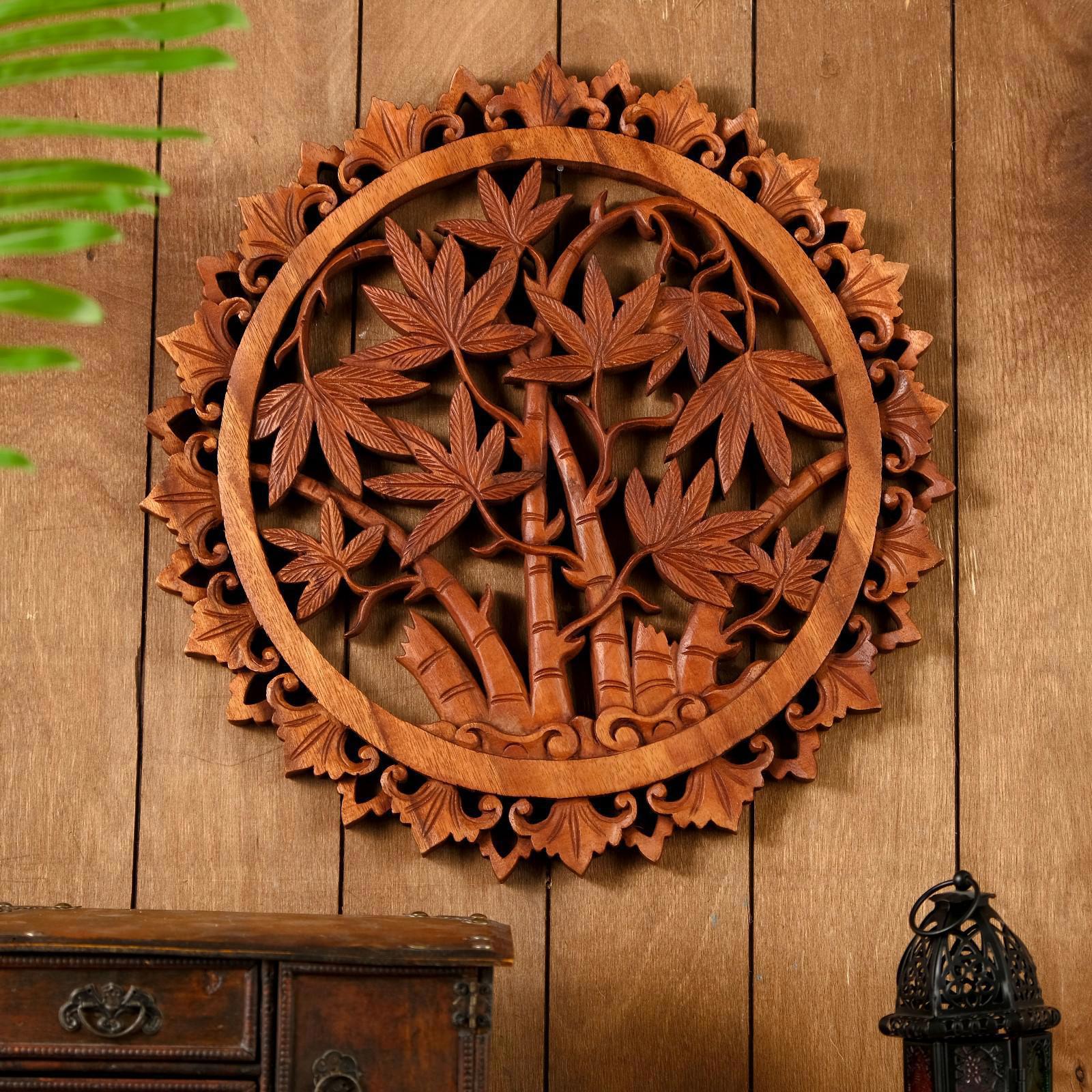 Изображение товара Панно резное дерево "Райский лес" 40x40x2 см Изображение товара Панно резное дерево "Райский лес" 40x40x2 см