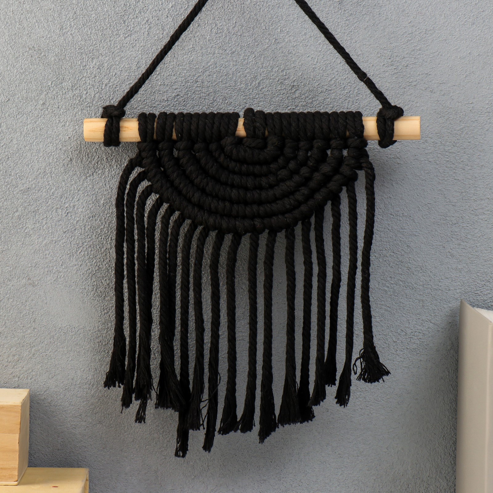 Изображение товара Панно макраме Атилла графит 30x20 см