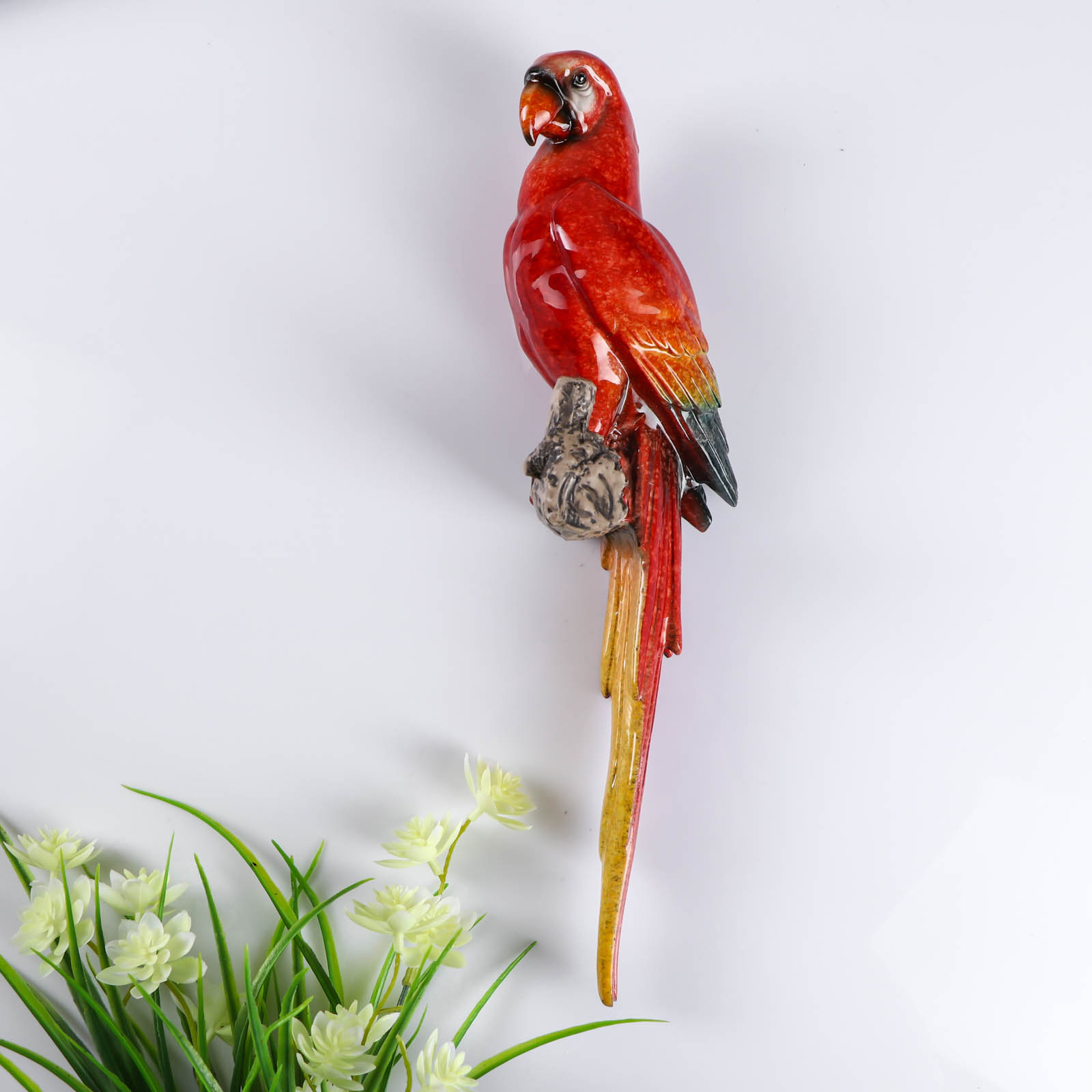 Изображение товара Сувенир полистоун лак панно "Попугай Ара" 34.5x8x9.5 см