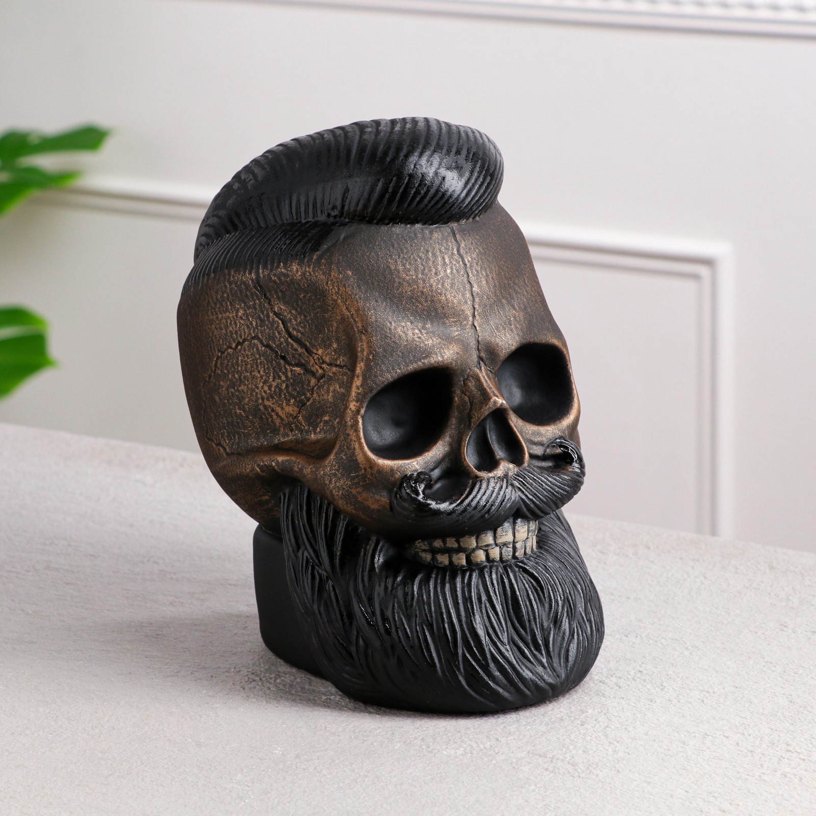 Изображение товара Копилка "Барбер" бронзовая, керамика, 25 см