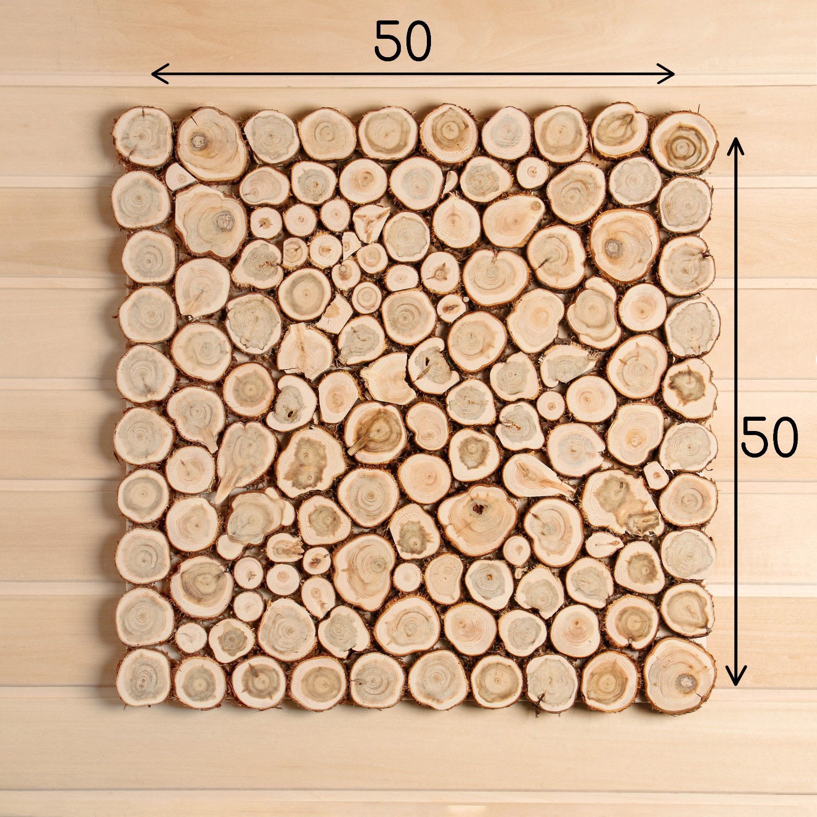 Изображение товара Панно из можжевельника 50x50 см