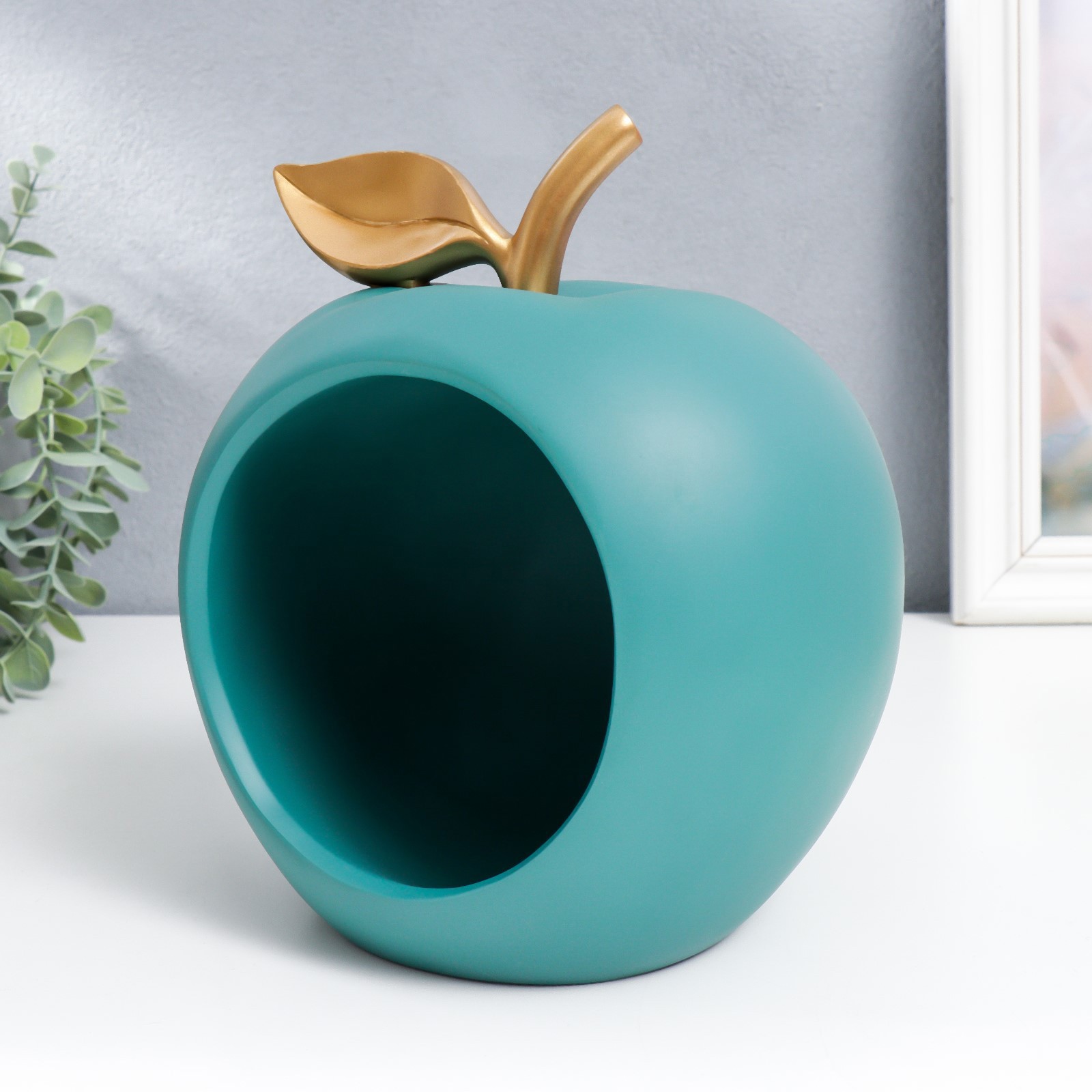 Изображение товара Подставка интерьерная "Зелёное яблоко" 20,5x16x18 см