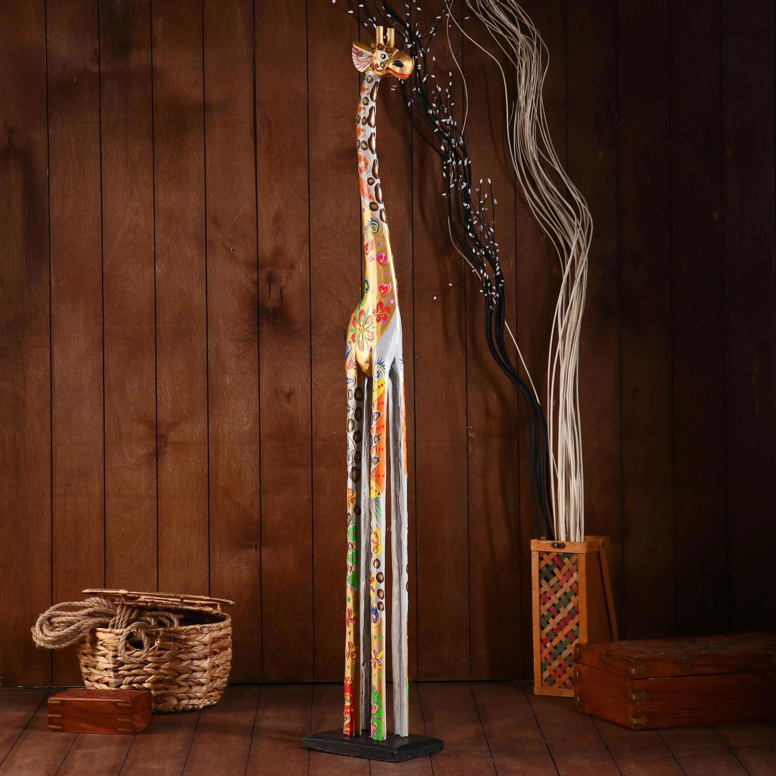 Изображение товара Сувенир интерьерный "Жираф светлый" 120x20x12 см