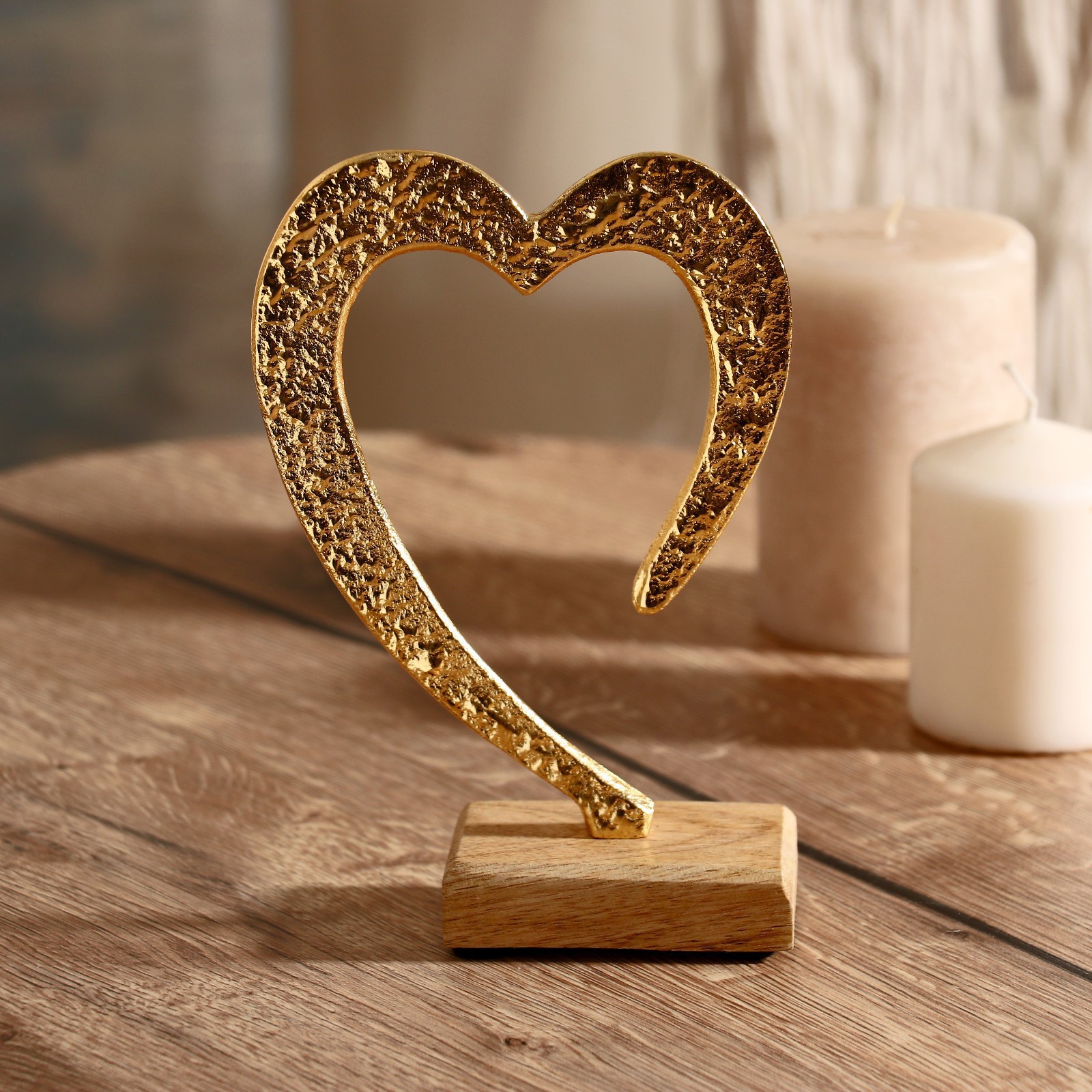 Изображение товара Сувенир интерьерный "Сердце" на подставке 12x5x18 см