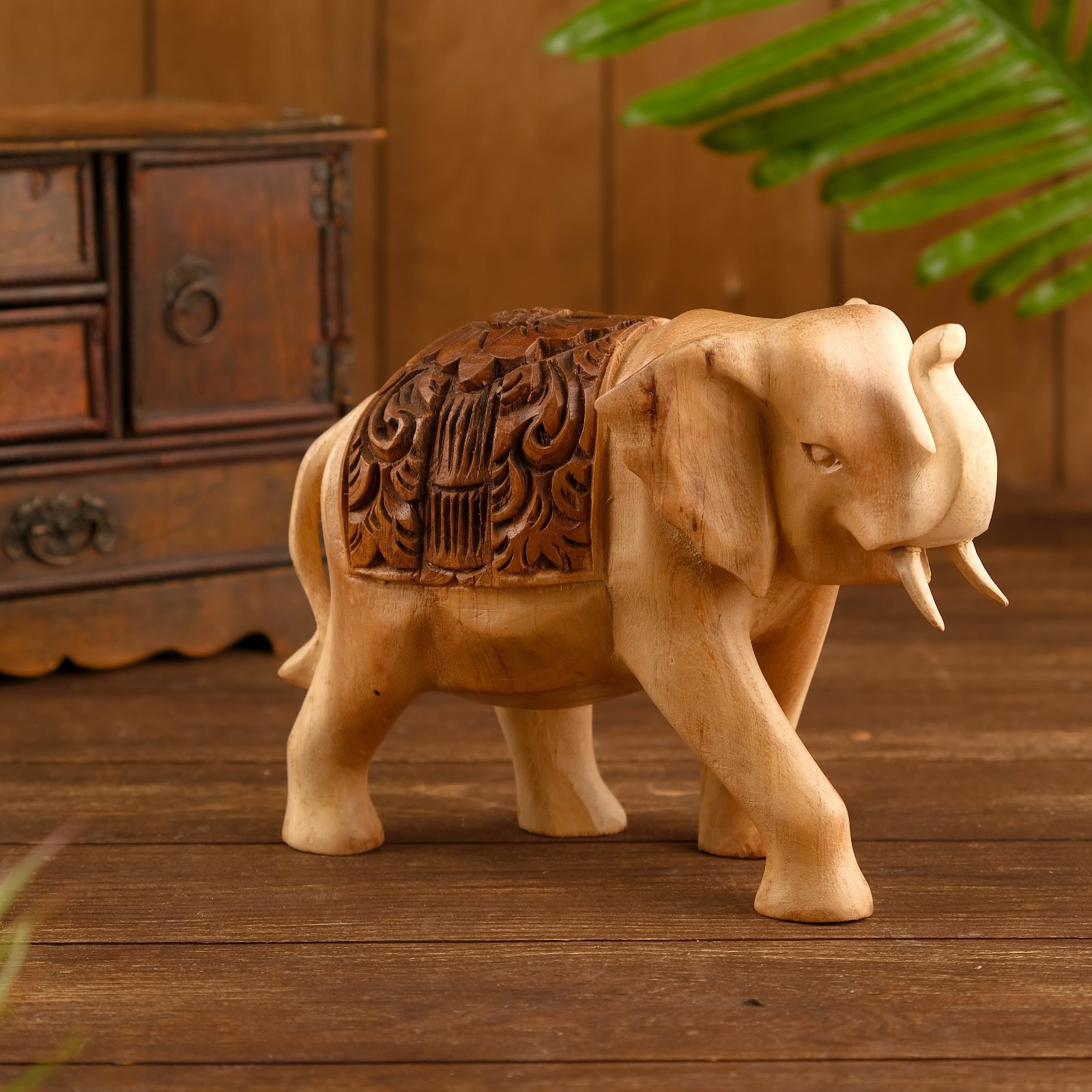 Изображение товара Сувенир интерьерный "Слон" дерево 22x10x15 см