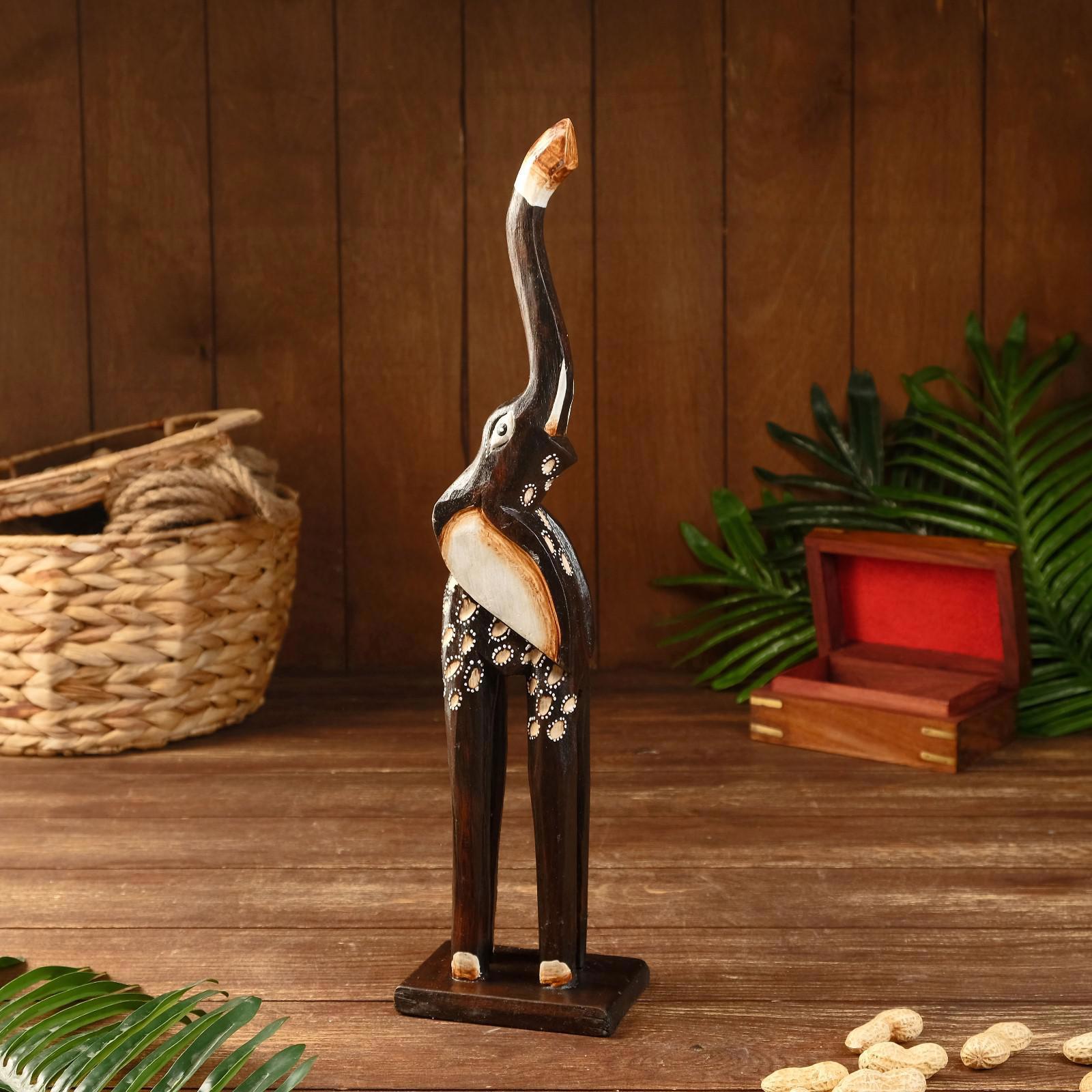 Изображение товара Сувенир интерьерный "Слон" на подставке 19x11x40 см