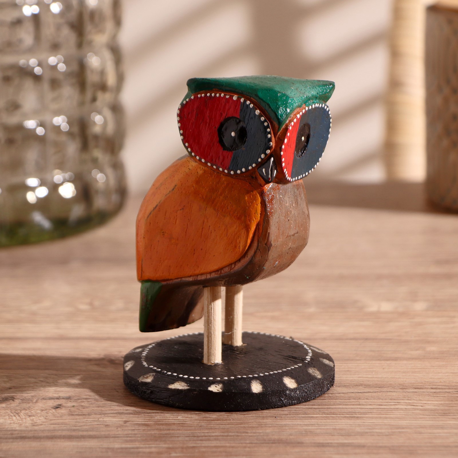 Изображение товара Сувенир интерьерный "Тёмная сова" 8x7x12 см