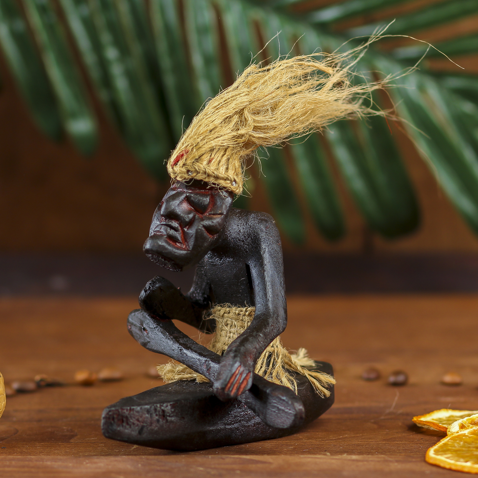 Изображение товара Сувенир интерьерный "Абориген на байдарке" 20 см