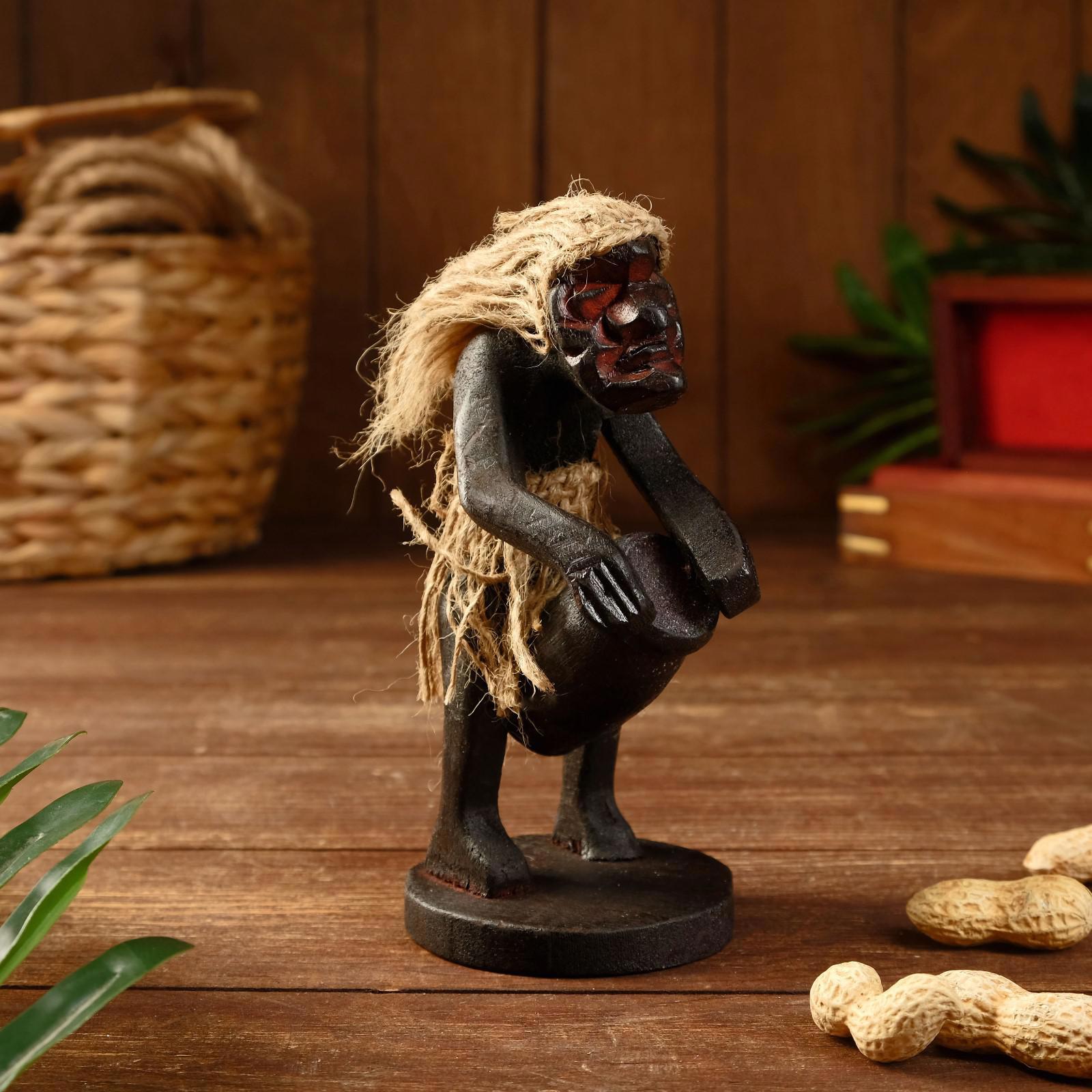 Изображение товара Сувенир интерьерный "Абориген-музыкант" высота 30 см