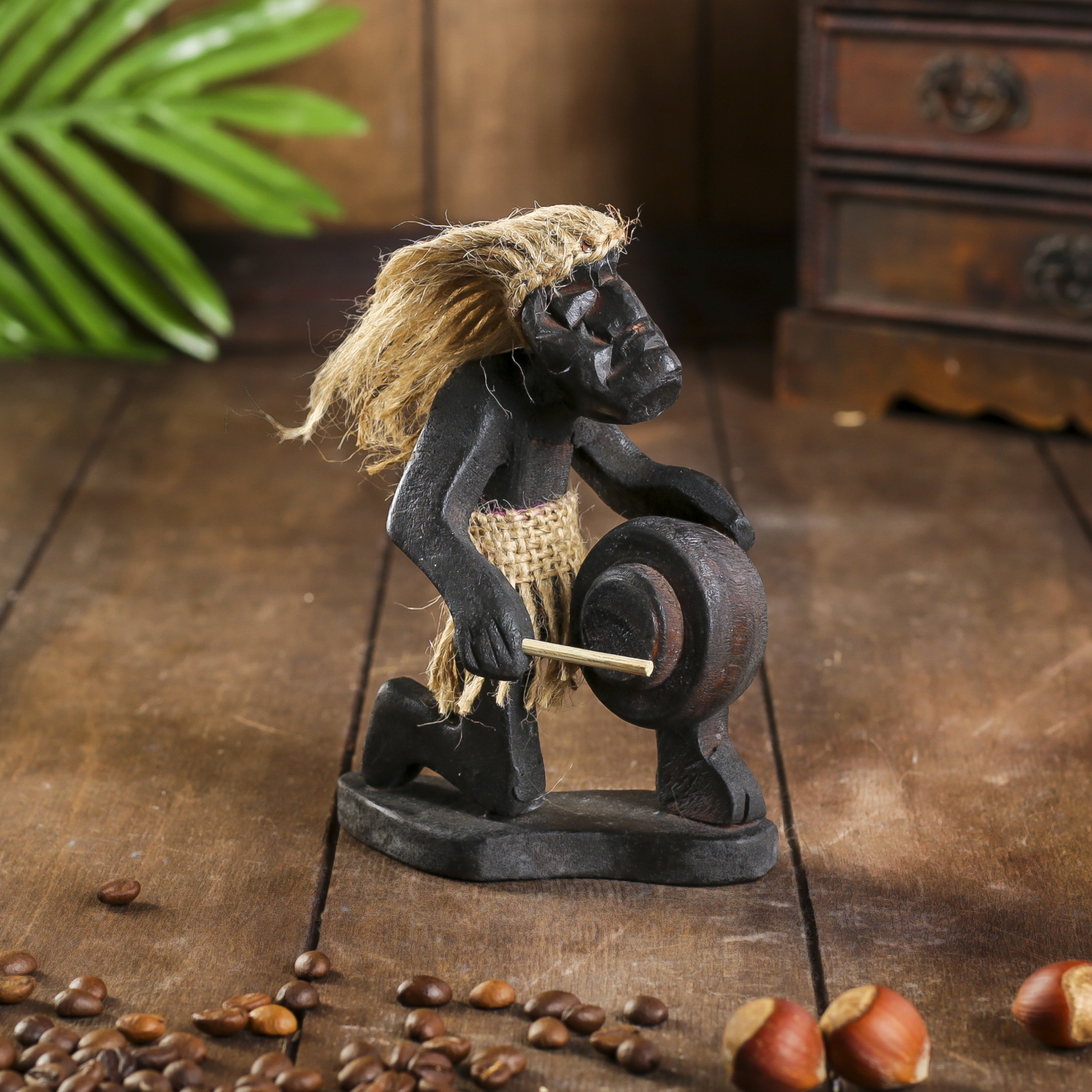 Изображение товара Сувенир интерьерный "Абориген-музыкант" высота 19 см