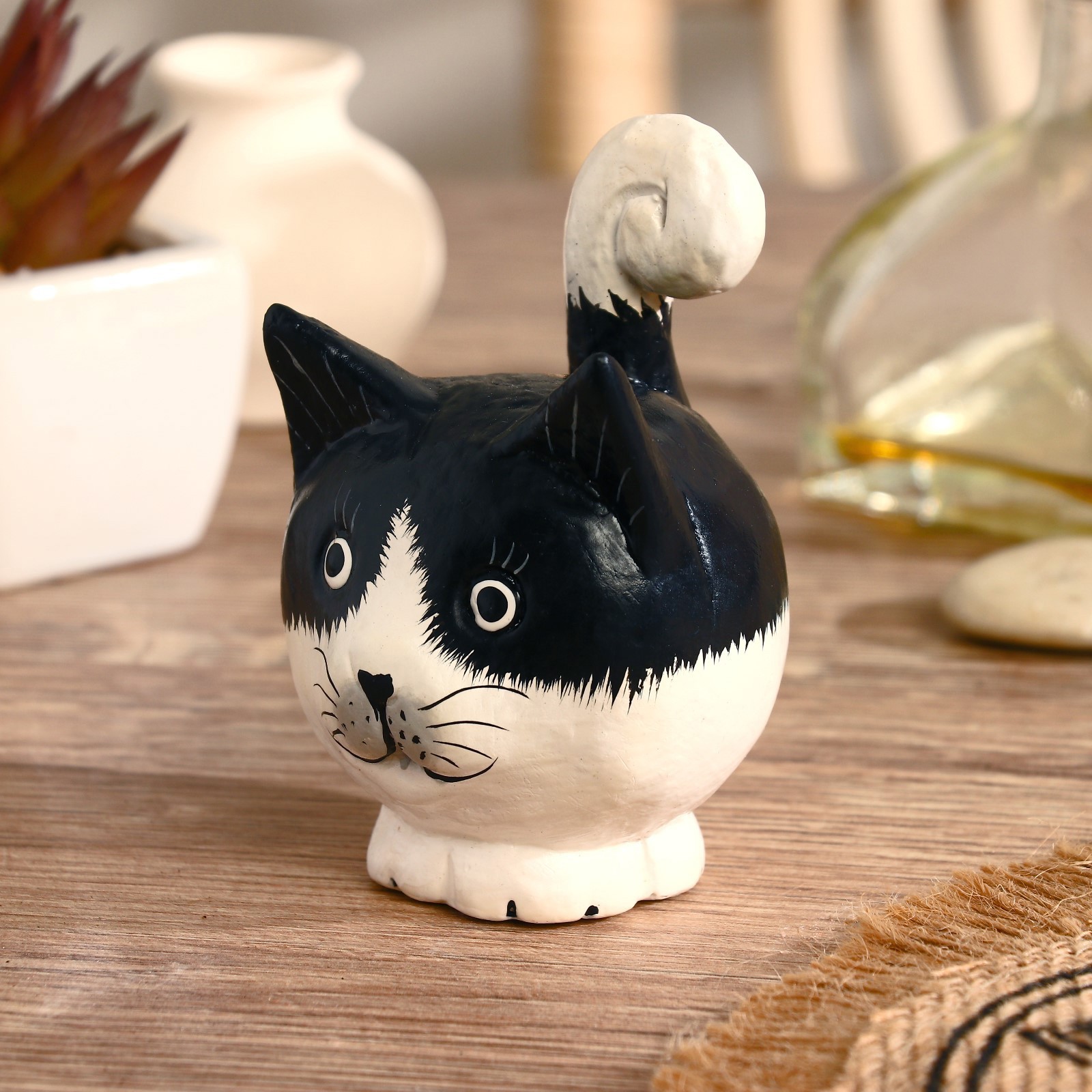 Изображение товара Сувенир интерьерный "Кошечка" чёрная 6x9x6 см