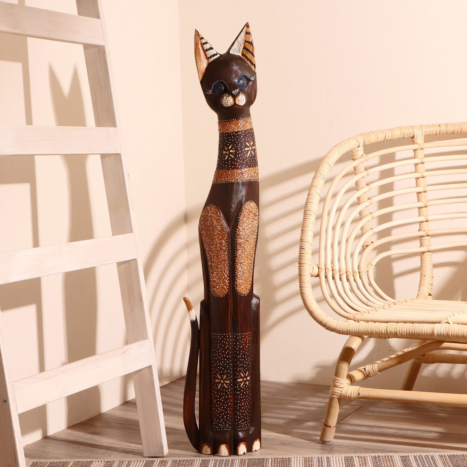 Изображение товара Сувенир интерьерный Кошка ажурная Восточная сказка 100x18x6.5 см