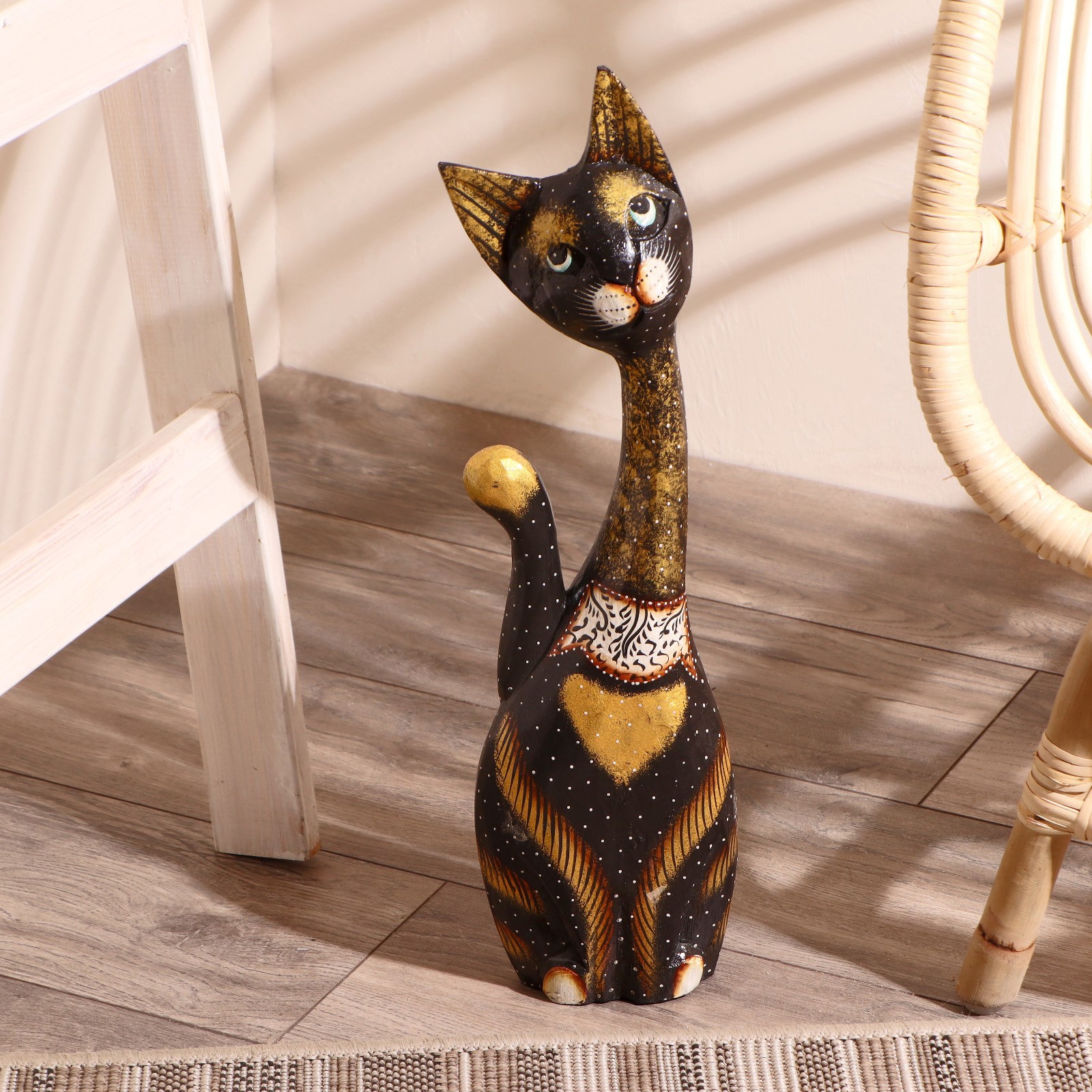 Изображение товара Сувенир интерьерный "Кошка Луна в воротничке" 50x16x6 см